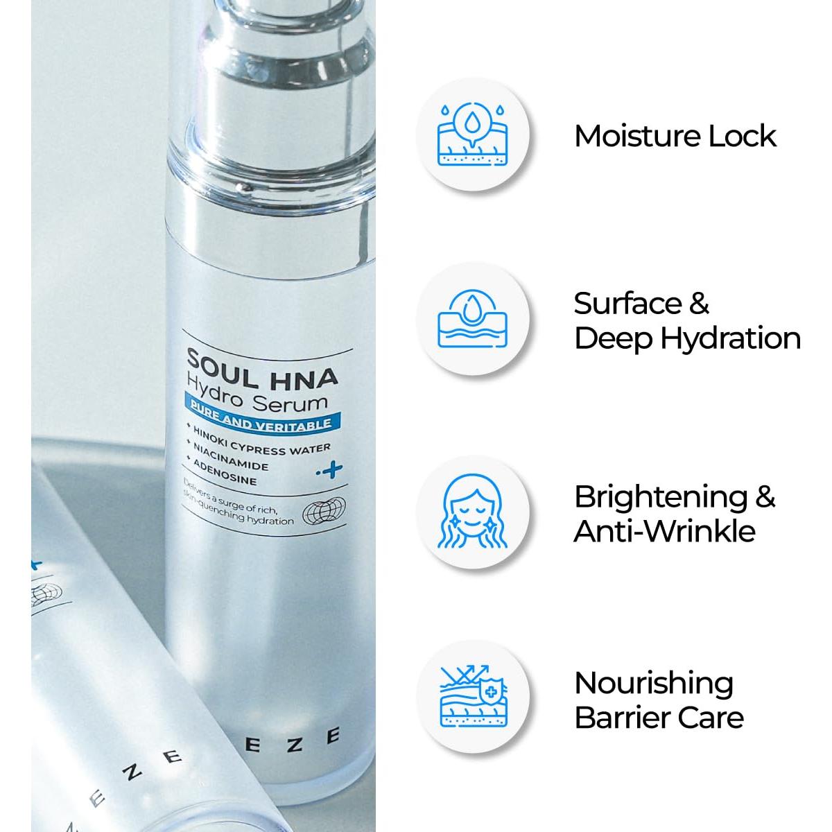 Suero Hidratante IZEZE Soul HNA 30ml - Ácido Hialurónico 8 Tipos