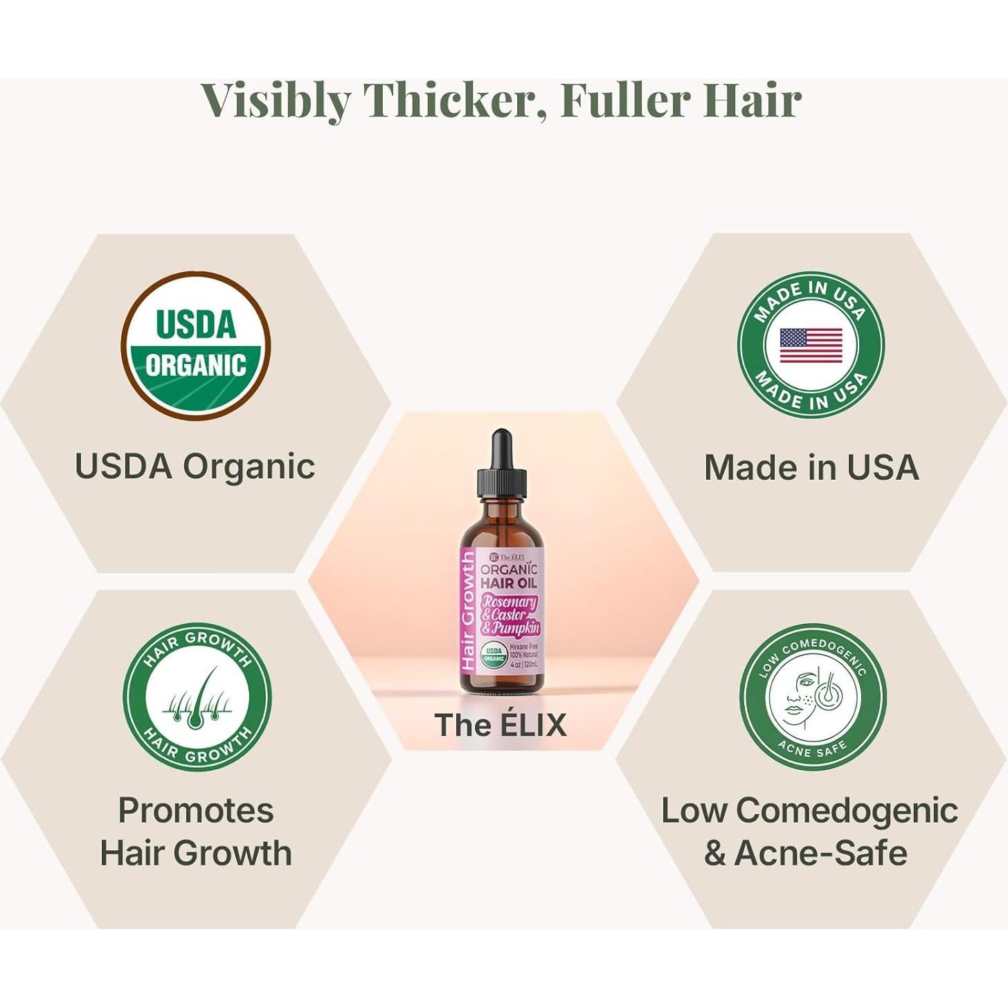 Aceite de Romero Orgánico El ÉLIX 113g - Crecimiento Cabello