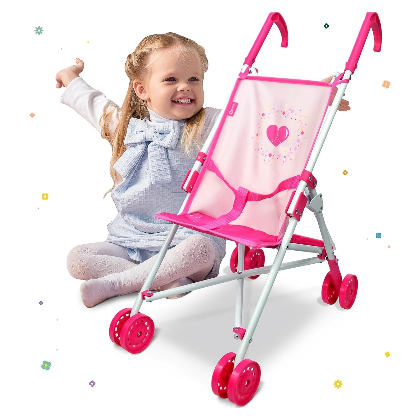 Carrito de Muñecas Anivia DB102pink Plegable y Ajustable