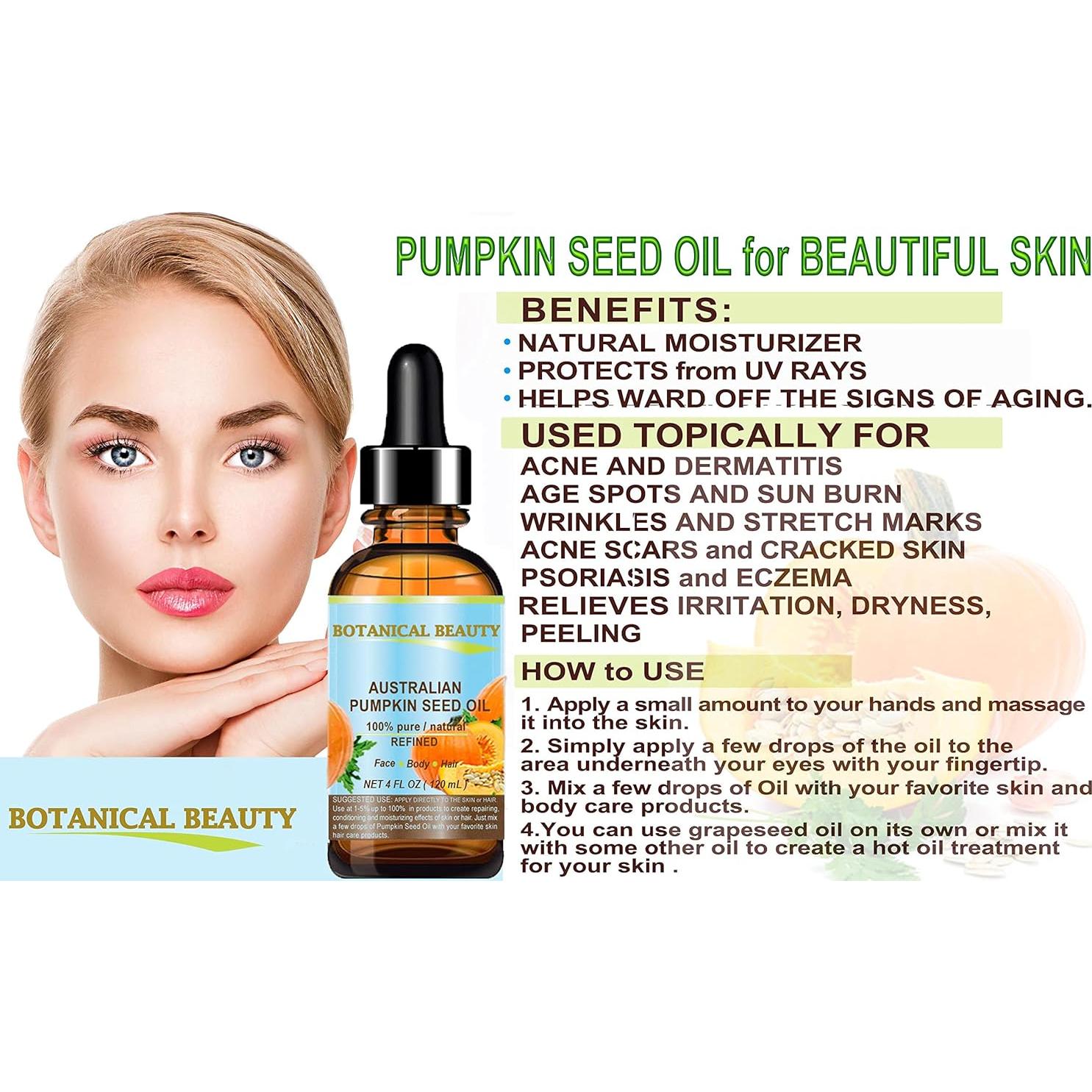 Aceite de Semilla de Calabaza 30 ml Botanical Beauty Puro Natural