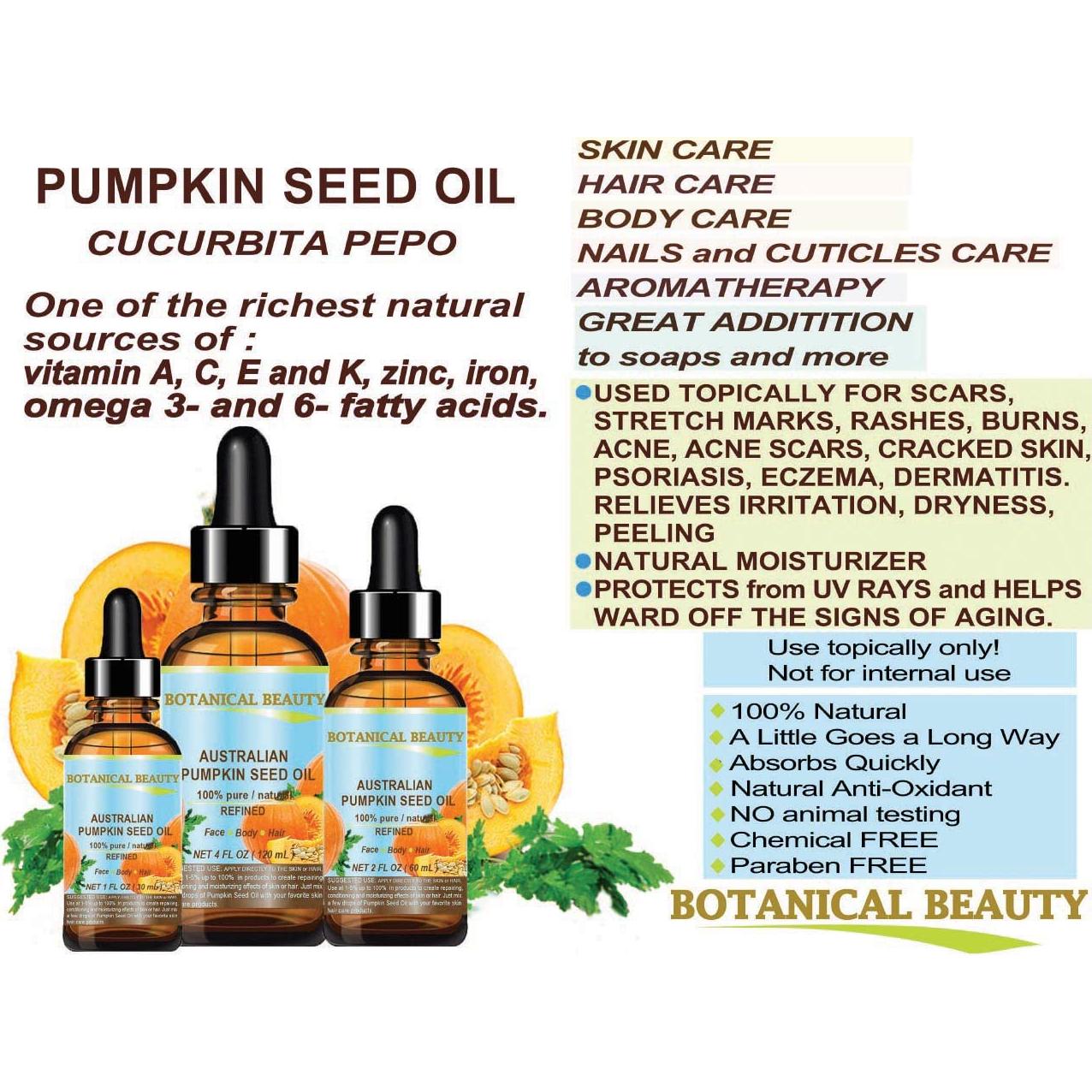 Aceite de Semilla de Calabaza 30 ml Botanical Beauty Puro Natural