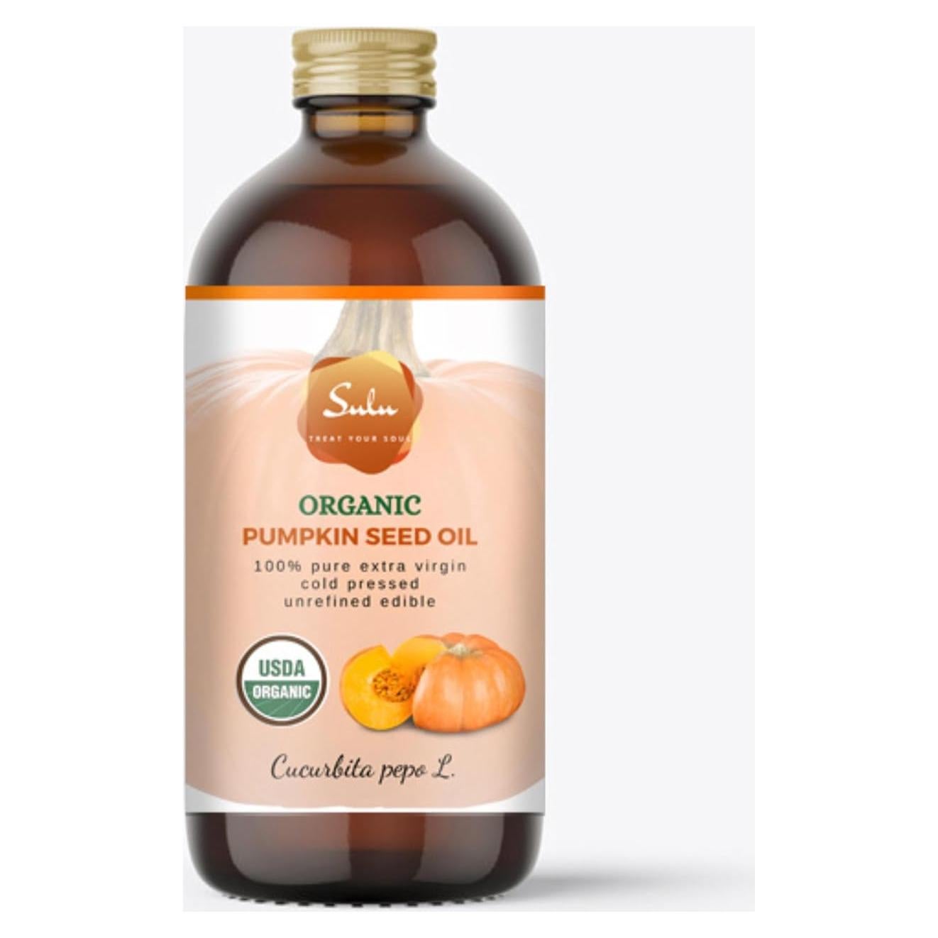 Aceite de Semilla de Calabaza Orgánico SULU 118 ml Prensado en Frío