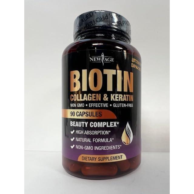 Suplemento de Biotina 10000mcg Nueva Era - 180 Cápsulas
