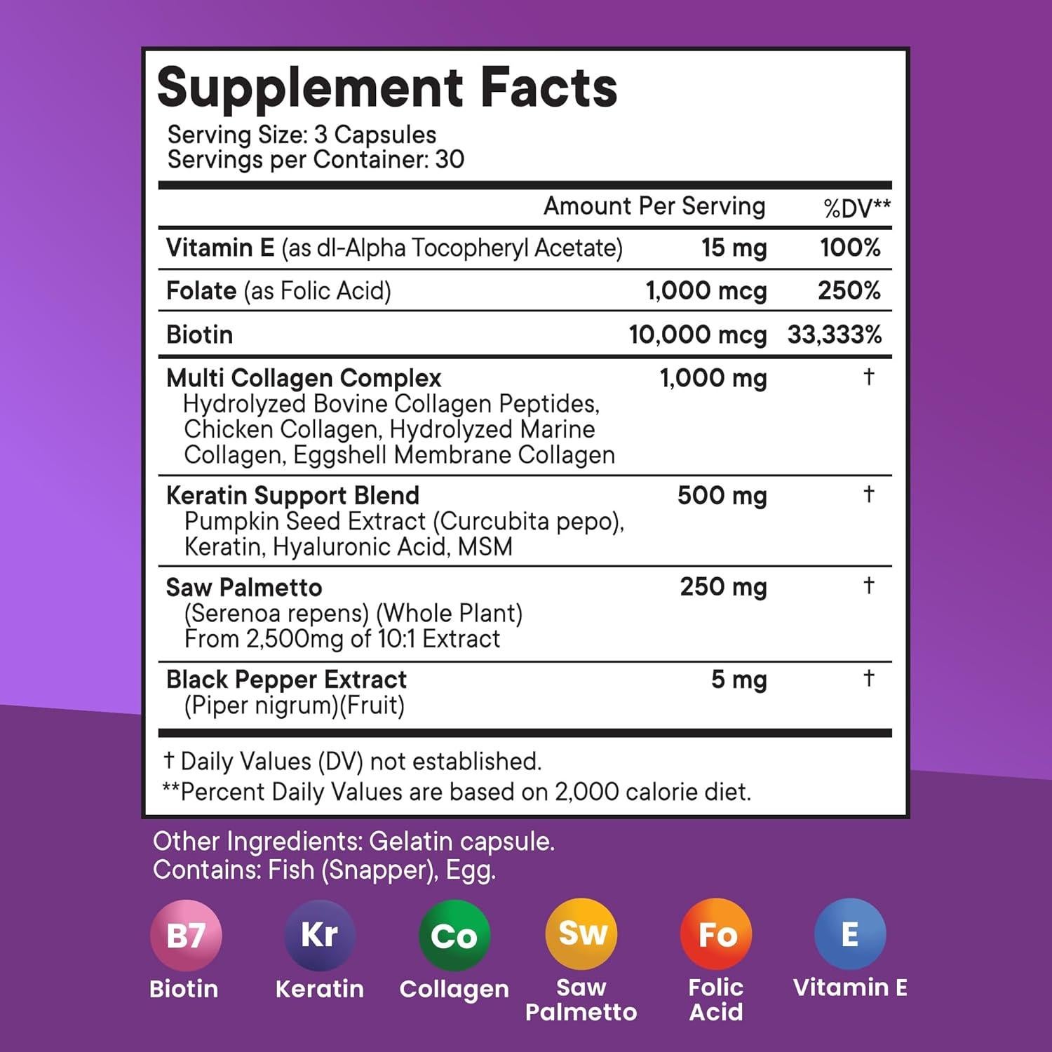 Suplemento de Biotina 10000mcg Nueva Era - 180 Cápsulas