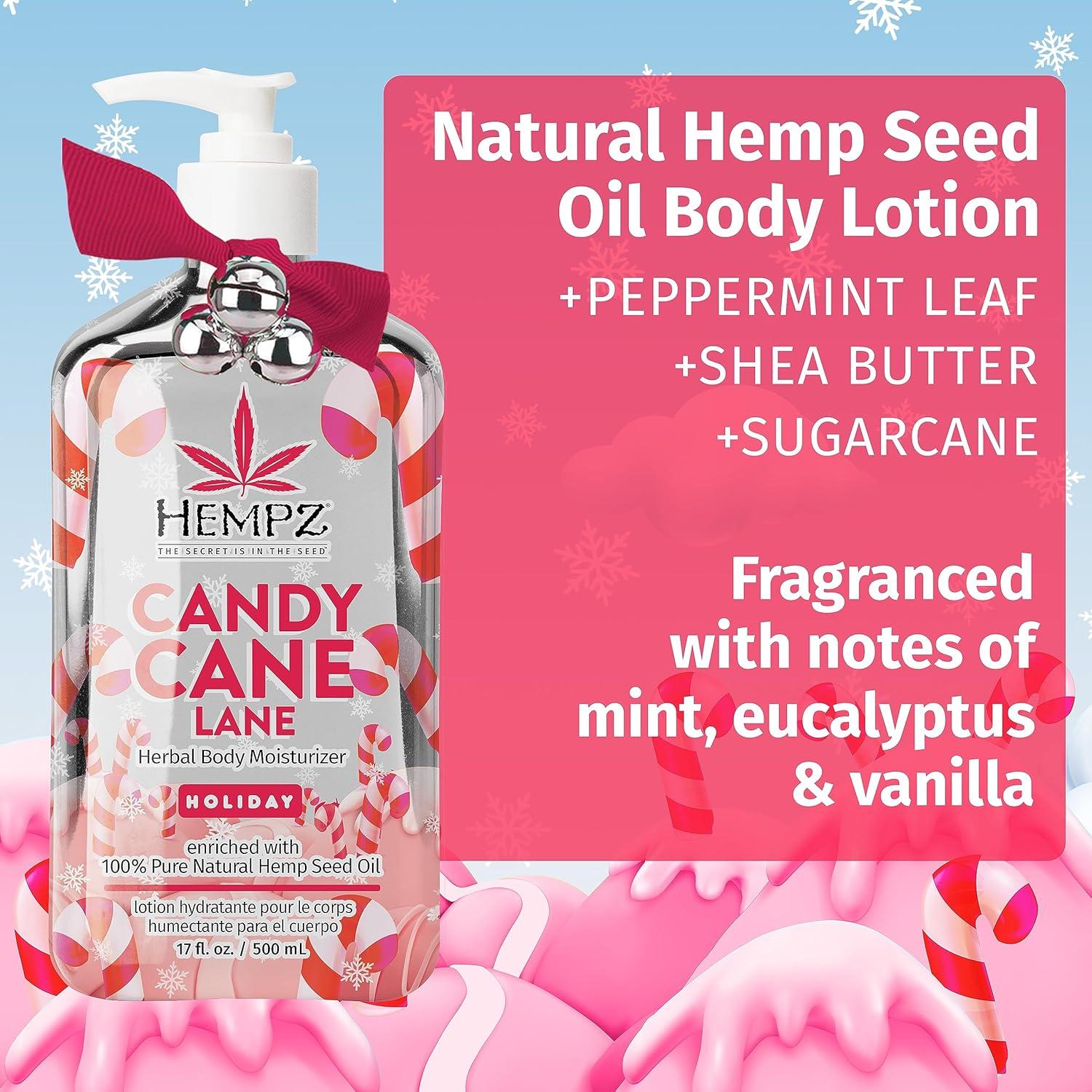 Loción Corporal Herbal Hempz 482.8 ml Caramelo de Menta