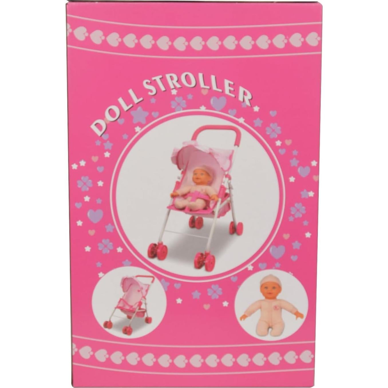 Carrito de Muñecas Anivia DA004L Rosa con Accesorios