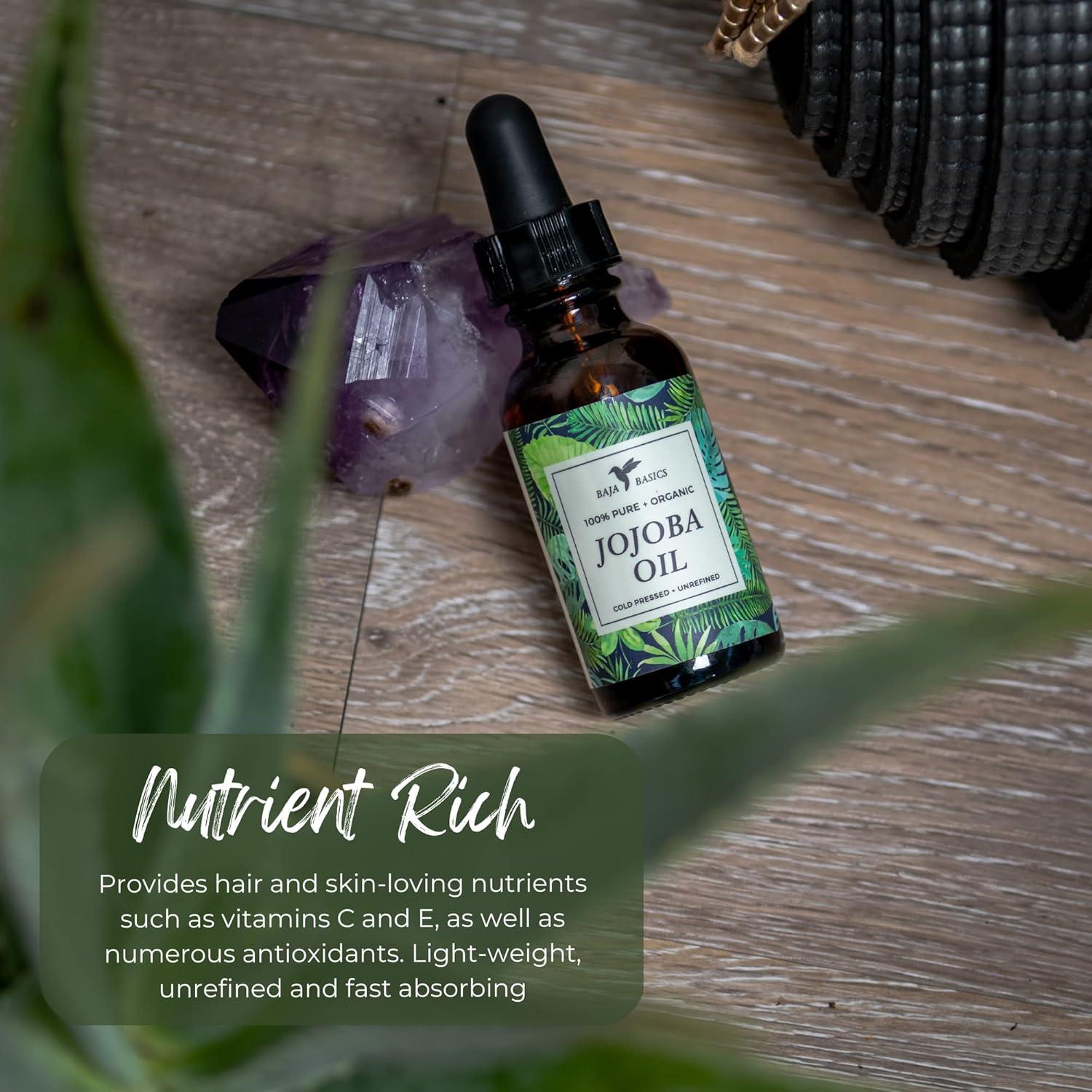 Aceite de Jojoba Puro Baja Basics 113.4g Hidratante Multiusos