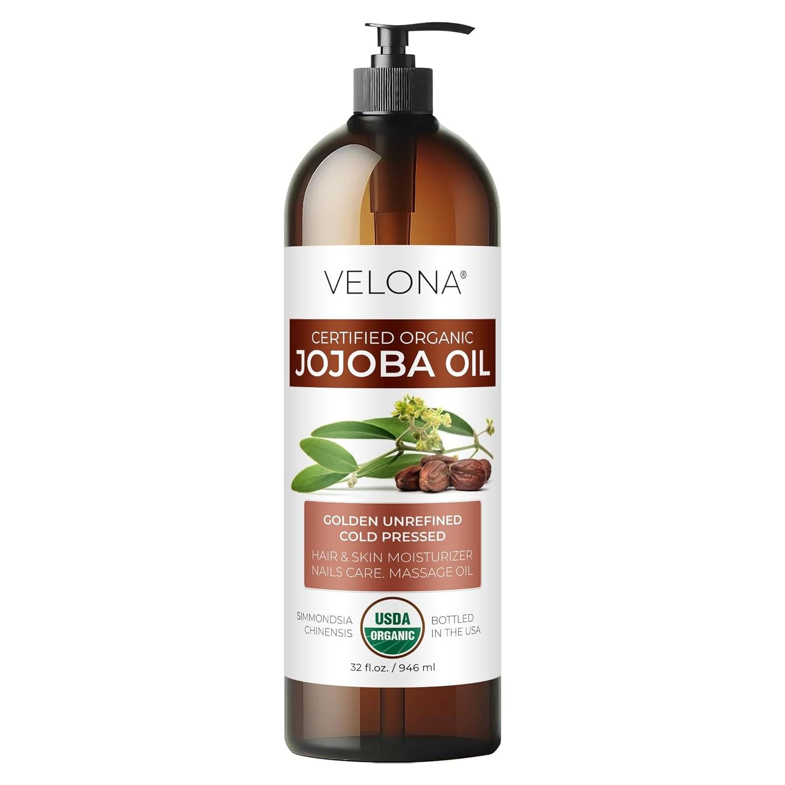 Aceite de Jojoba Orgánico Velona 946 ml - Puro y Natural