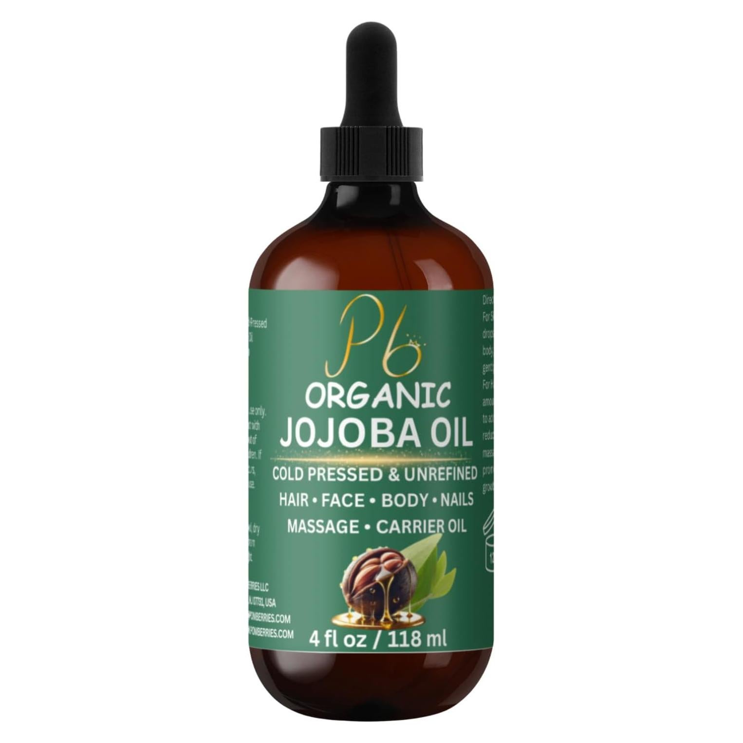 Aceite de Jojoba Orgánico 100% Puro 118 ml - Pomberries
