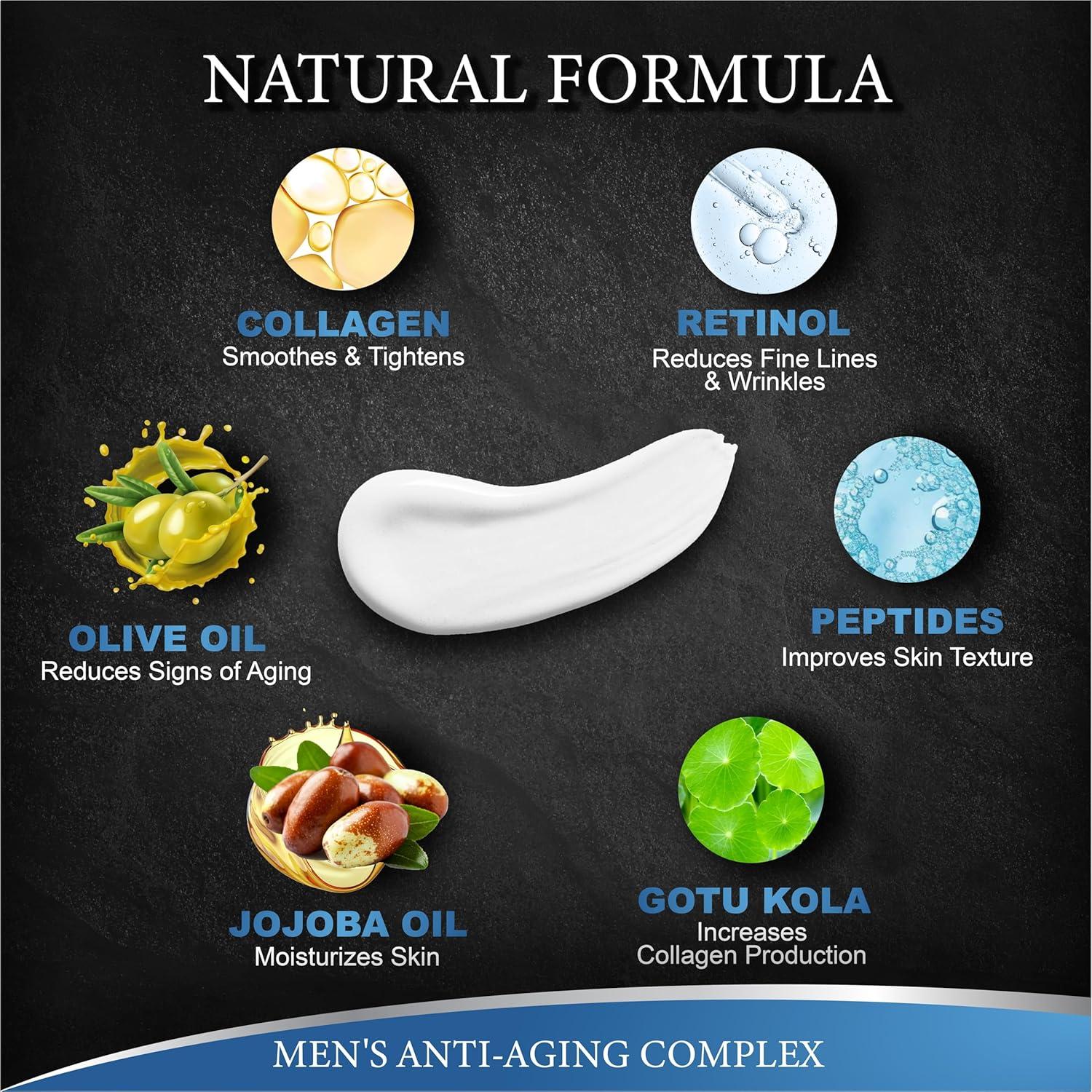 Crema Hidratante Facial para Hombres Menvils 119 g - Anti Envejecimiento