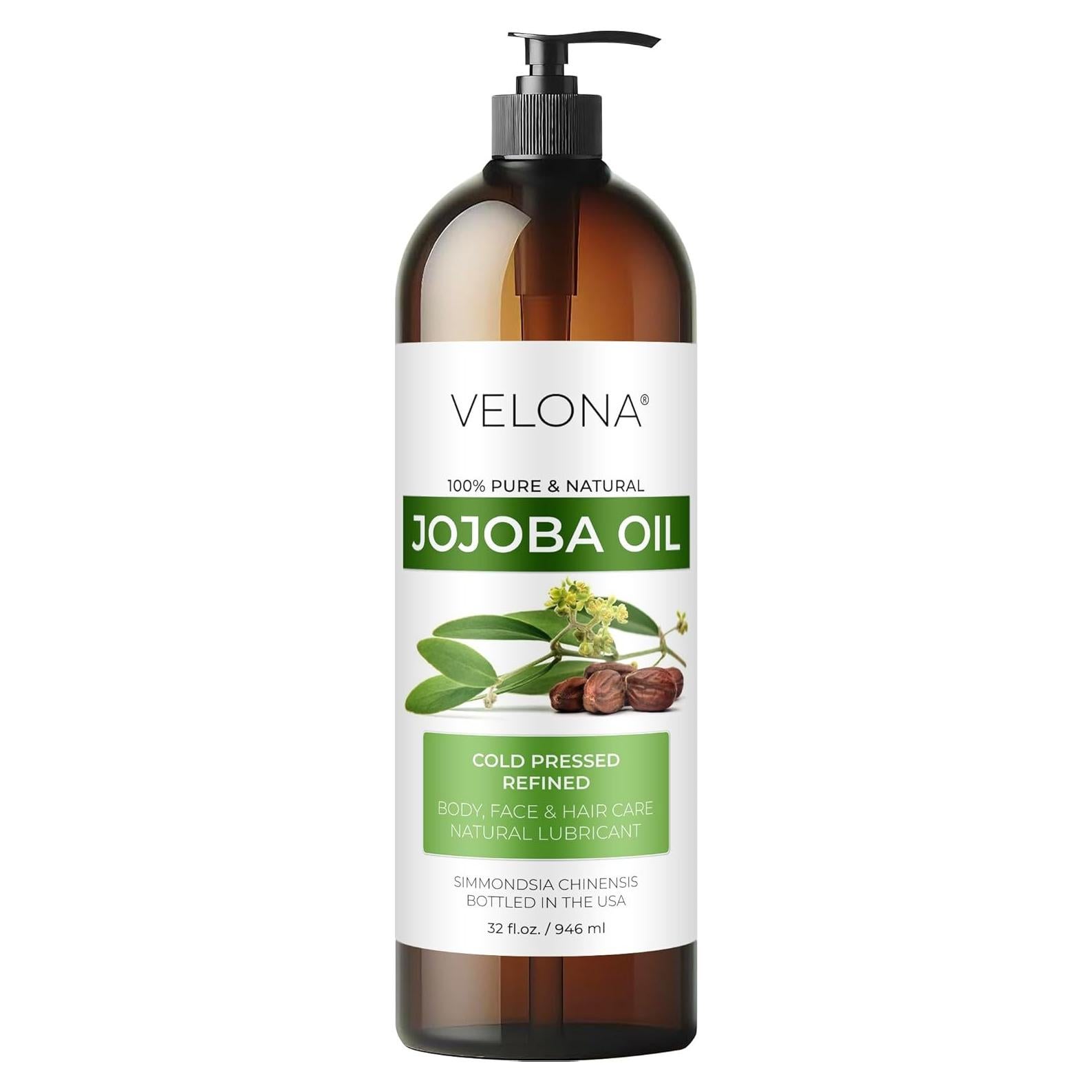 Aceite de Jojoba Velona 946 ml 100% Puro y Natural Hidratante