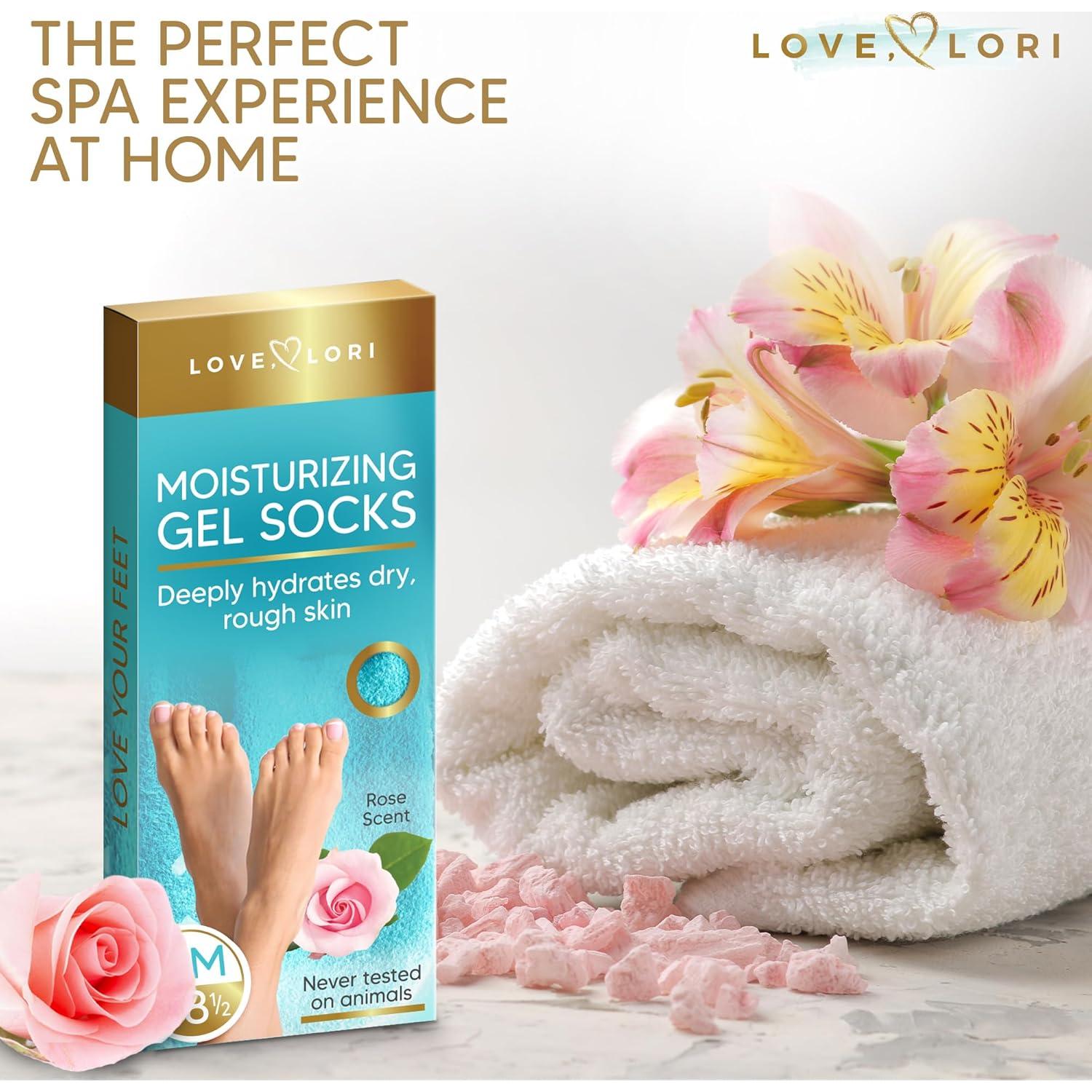 Calcetines Hidratantes Love Lori Gel Aloe Talla 8.5