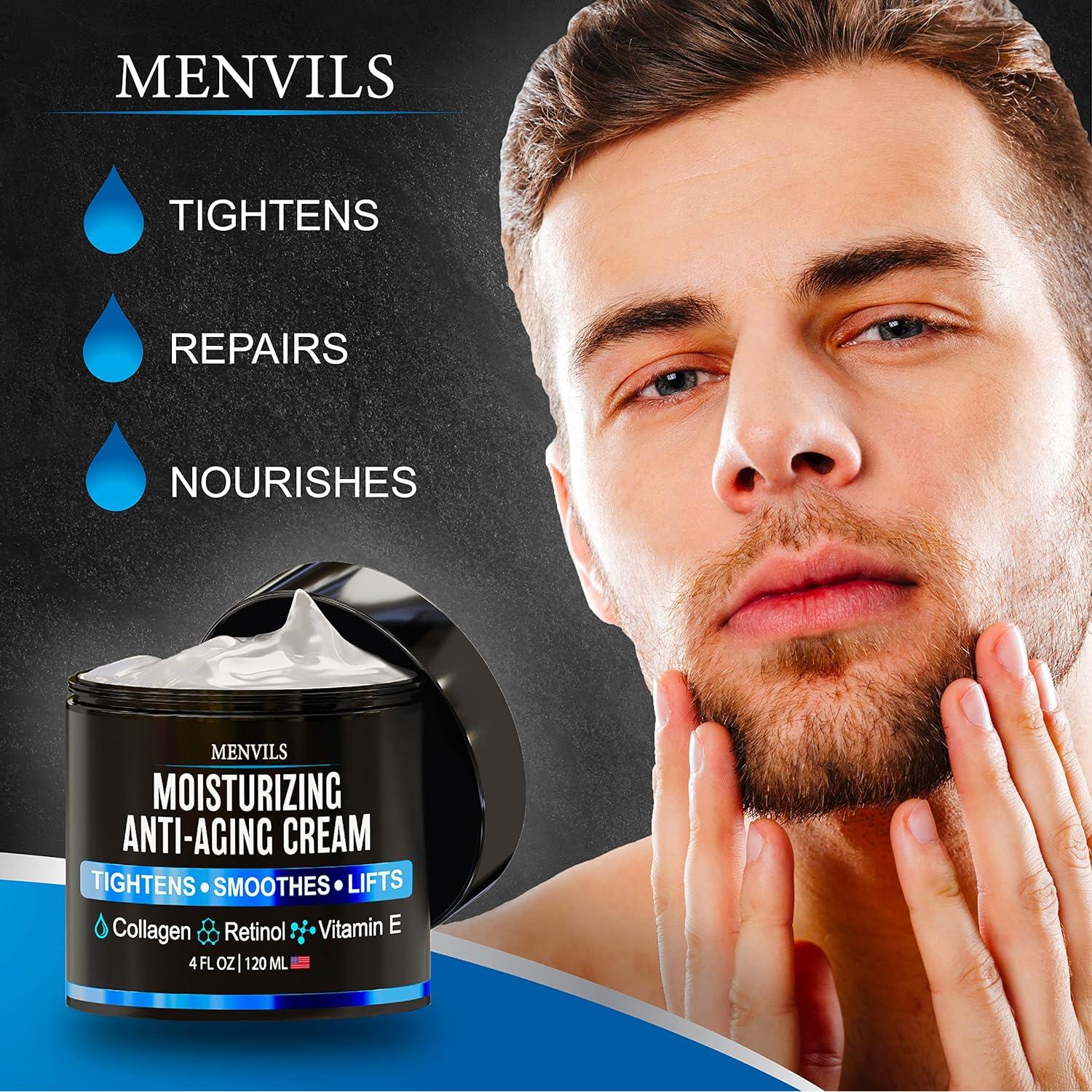 Crema Hidratante Facial para Hombres Menvils 113.4 g Antienvejecimiento