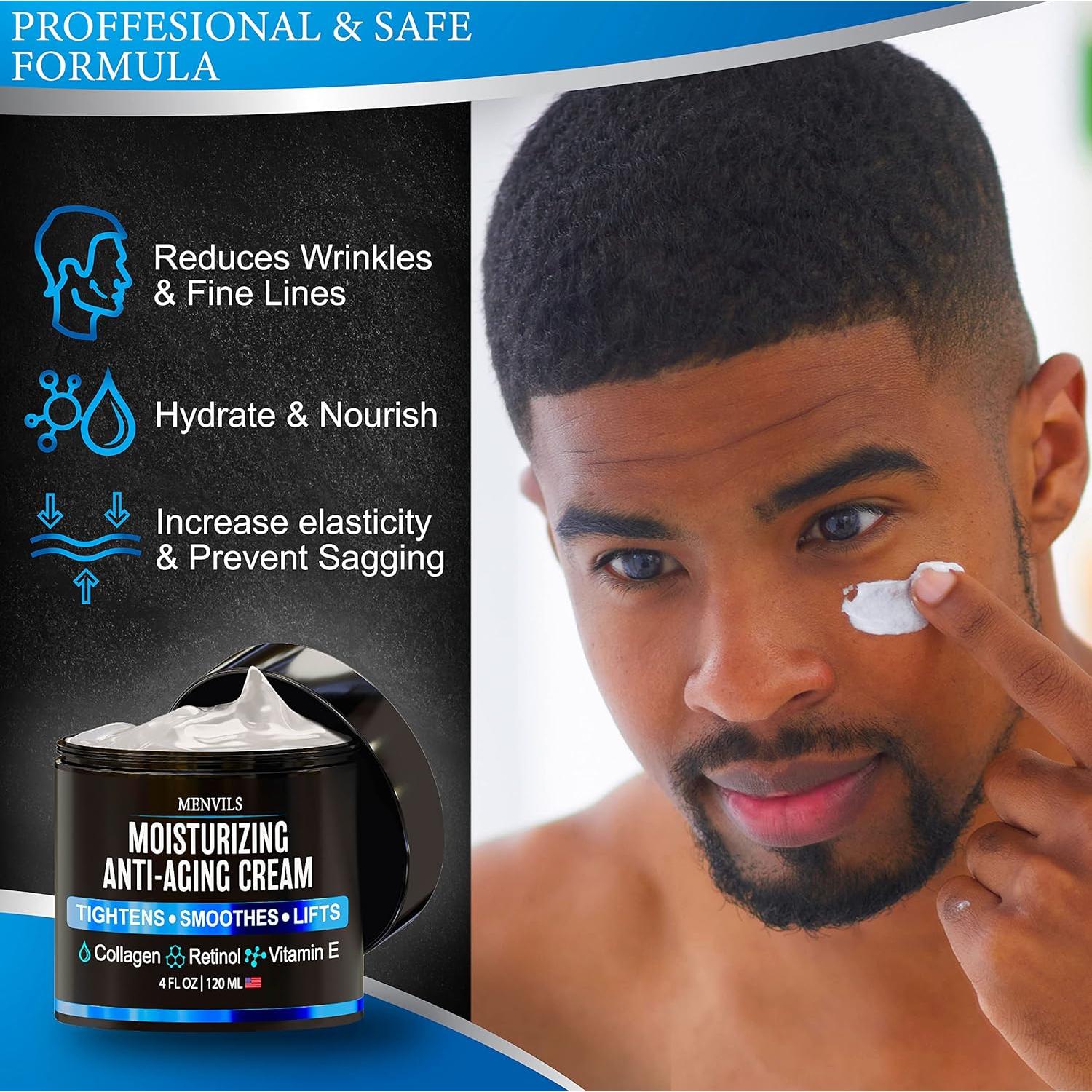 Crema Hidratante Facial para Hombres Menvils 113.4 g Antienvejecimiento