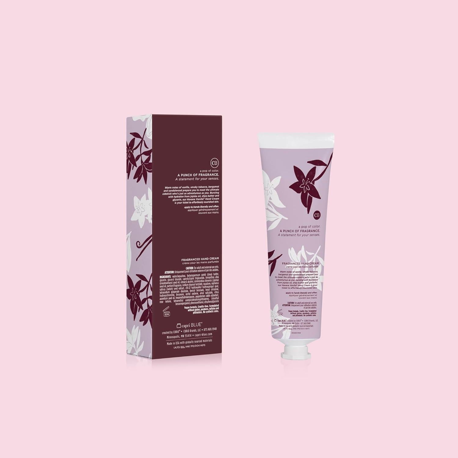 Crema Hidratante para Manos Capri Blue Vainilla de La Habana 85 g