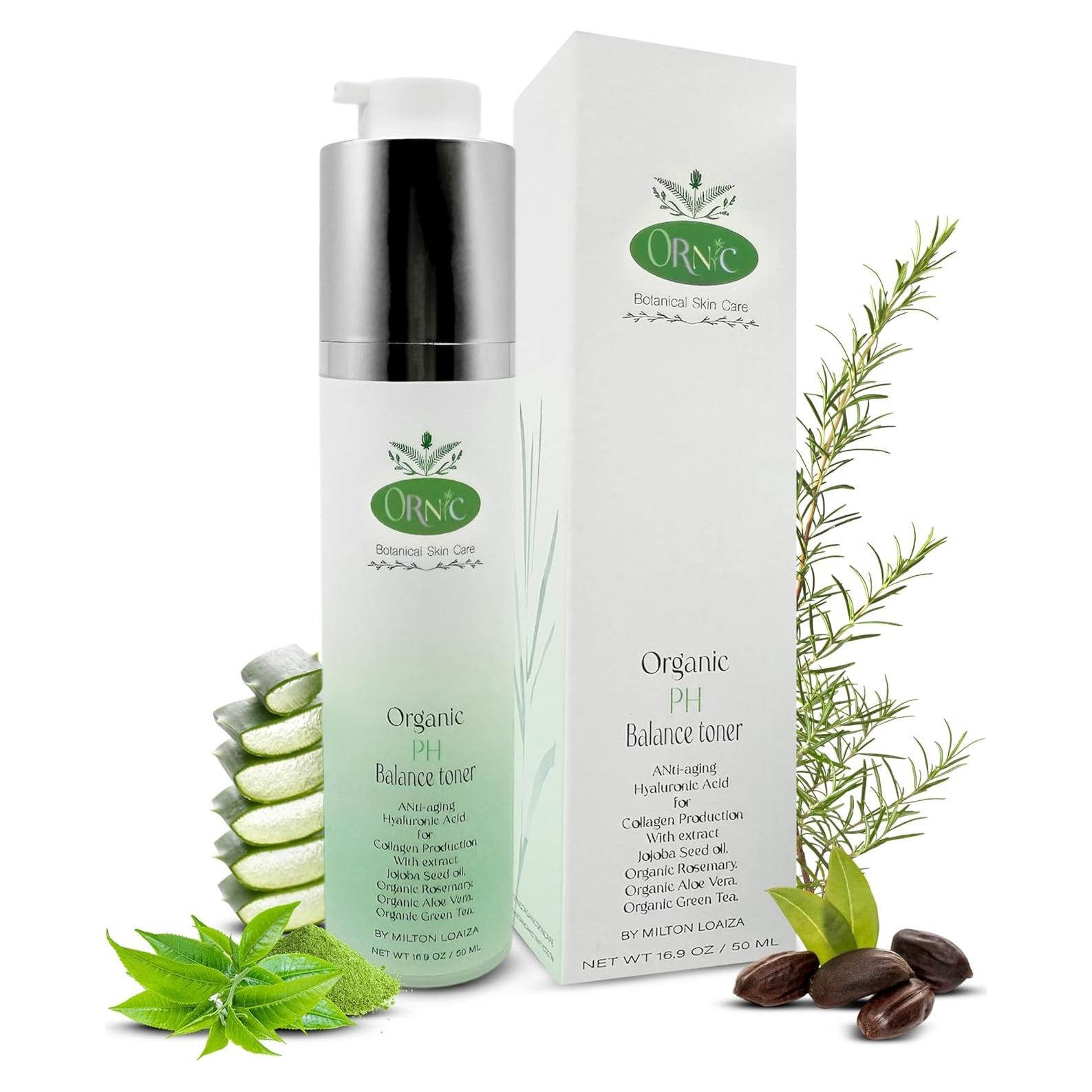 Tónico Facial Orgánico Ornic 50 ml - Ácido Hialurónico y Colágeno