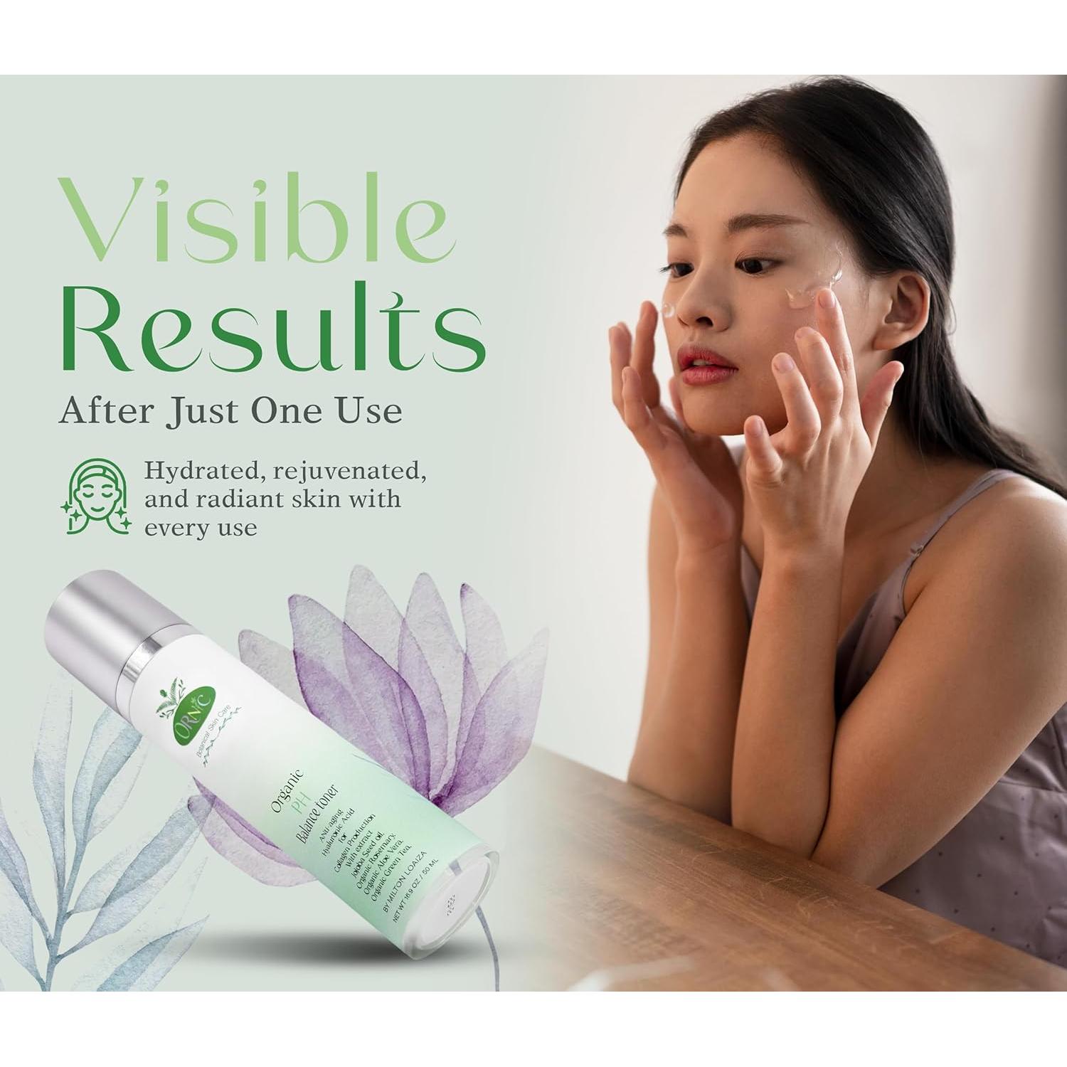 Tónico Facial Orgánico Ornic 50 ml - Ácido Hialurónico y Colágeno