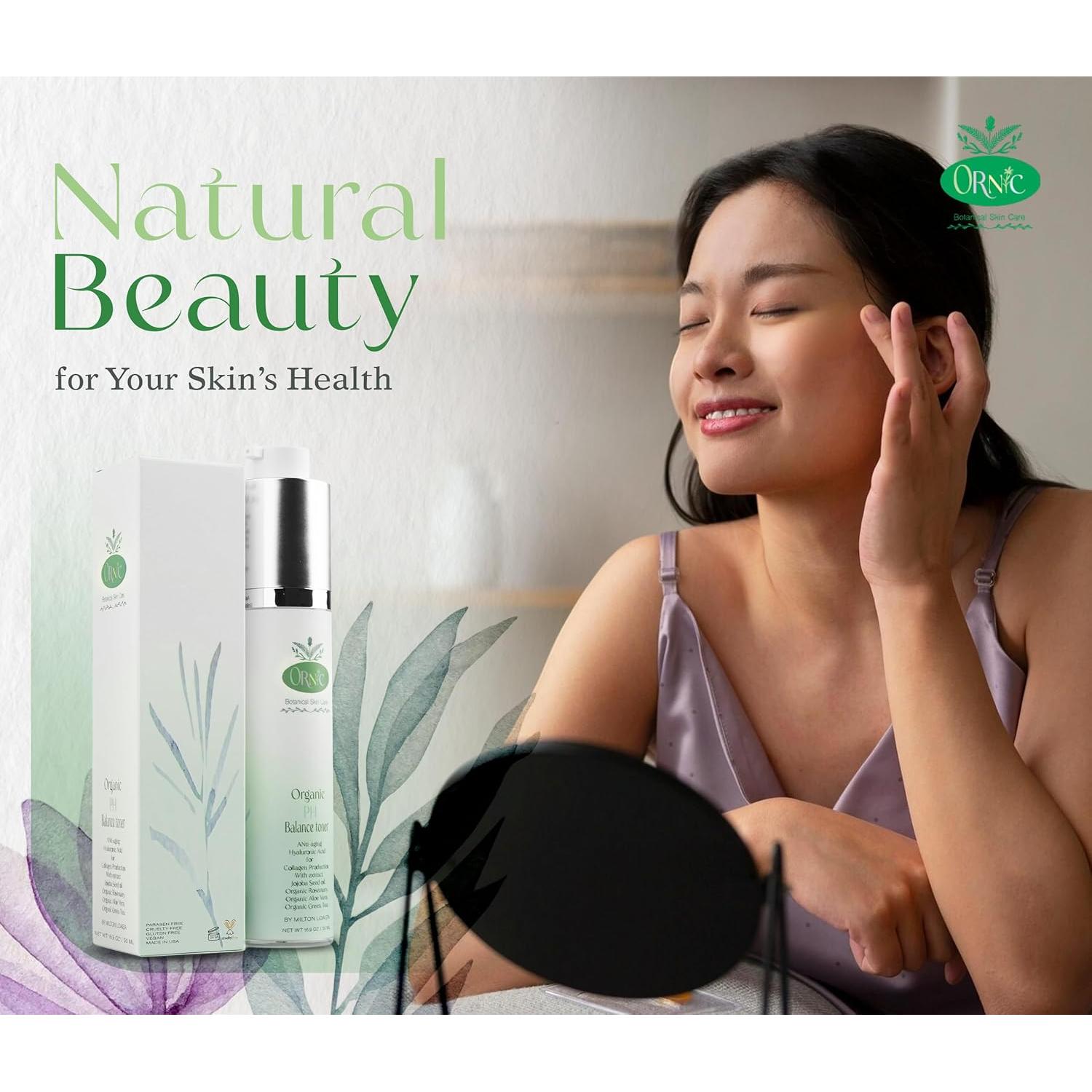 Tónico Facial Orgánico Ornic 50 ml - Ácido Hialurónico y Colágeno