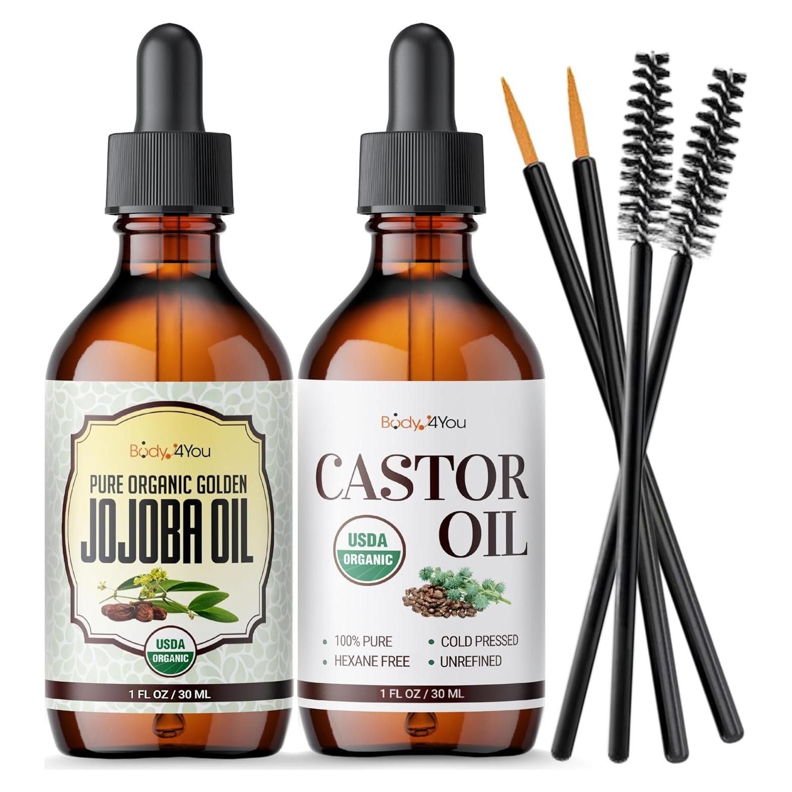 Cera de Jojoba Orgánica BodyJ4You 2 x 29.57 ml Hidratante