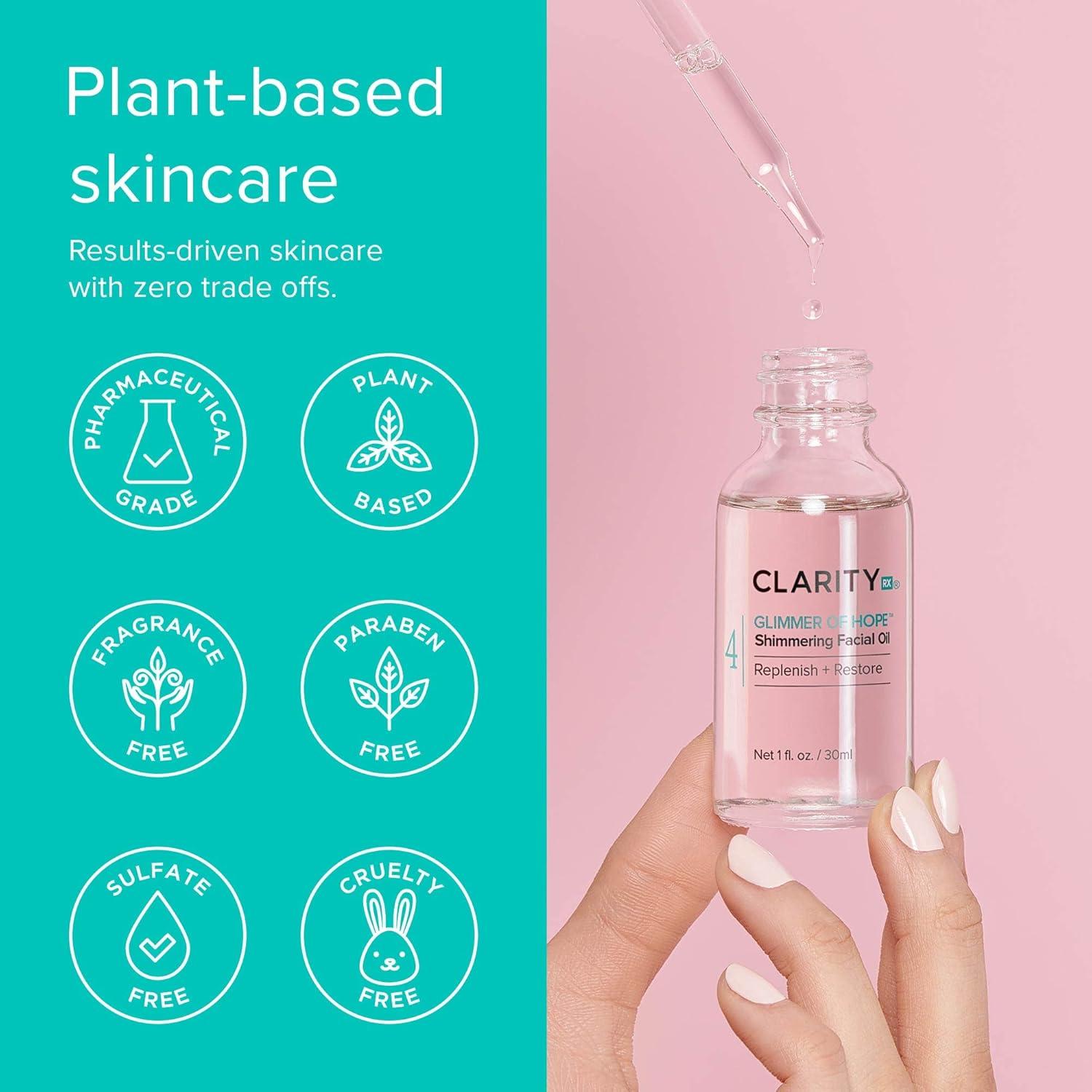 Aceite Facial Restaurador ClarityRx 29.57 ml Hidratante Natural