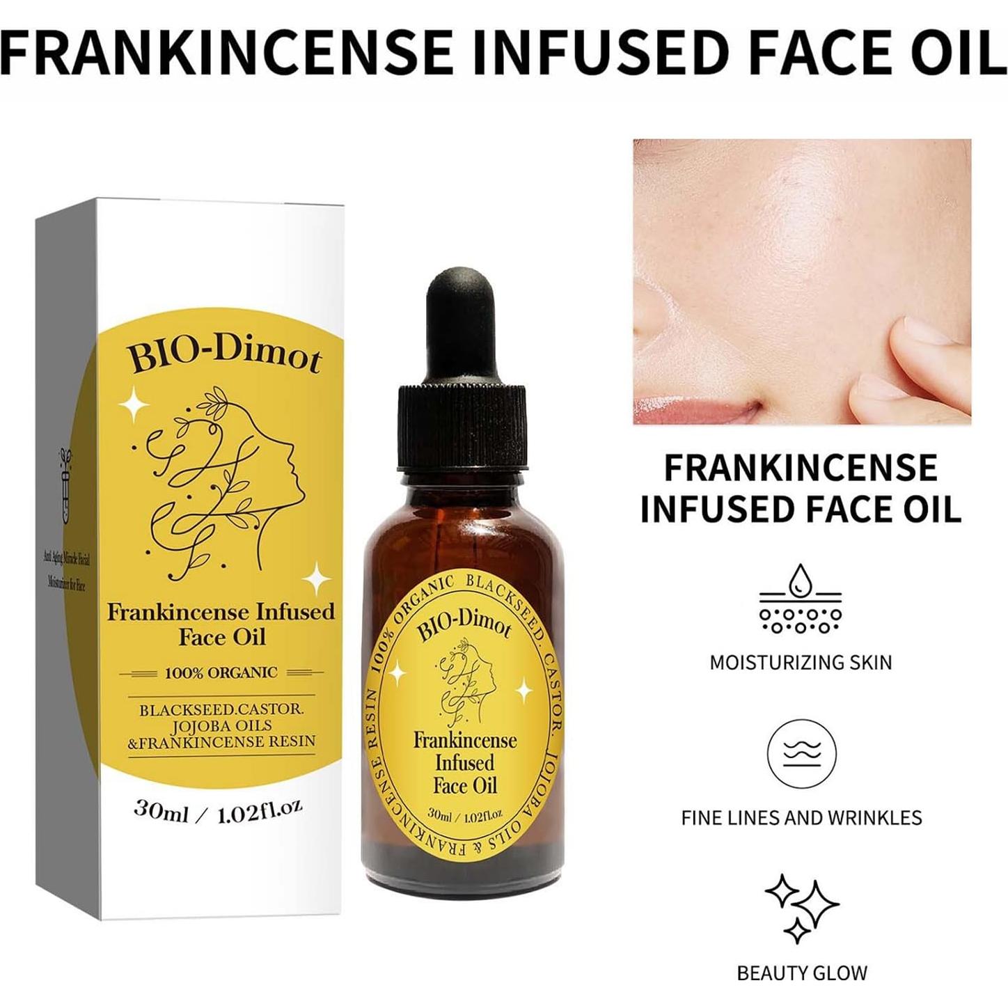 Aceite Facial Orgánico de Incienso LOYOTICE 30ml Hidratante Anti-Envejecimiento