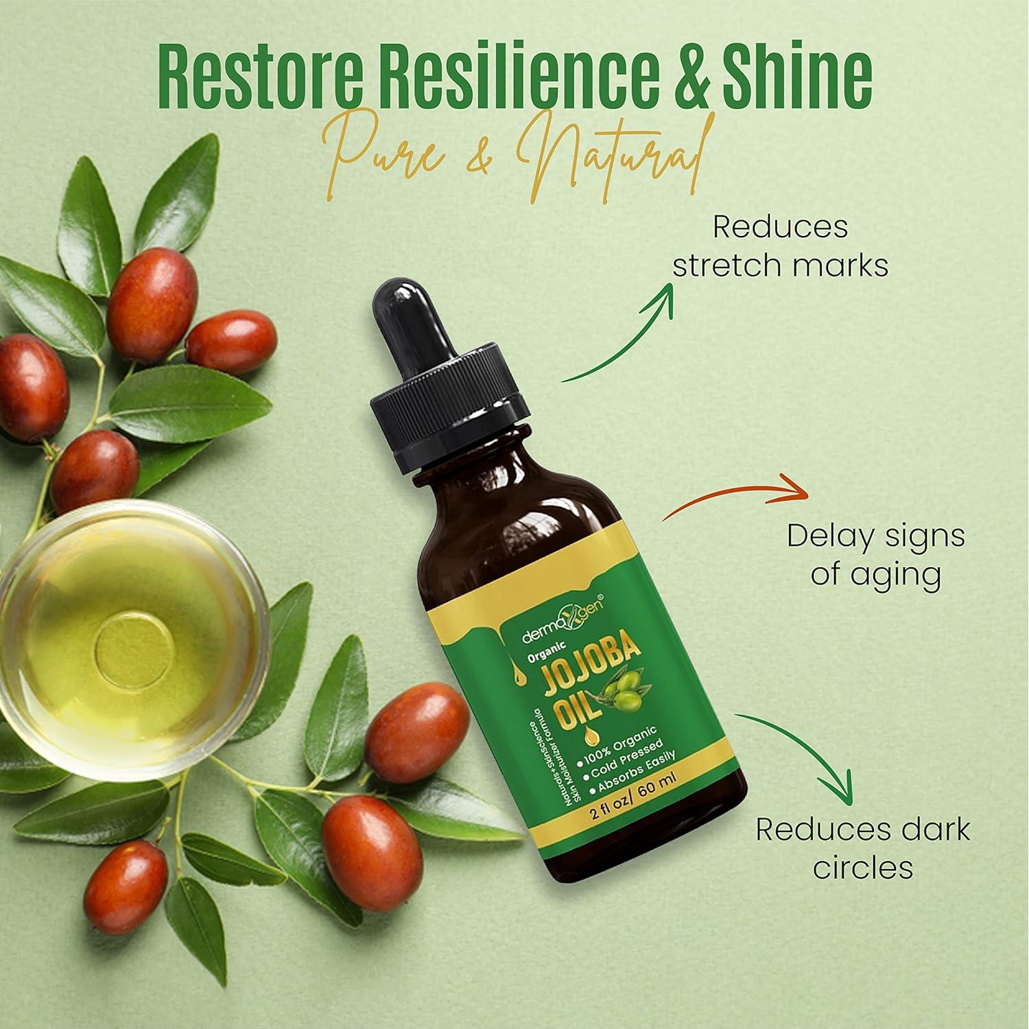 Aceite de Jojoba Orgánico 100% Naturals+SkinScience 59 ml