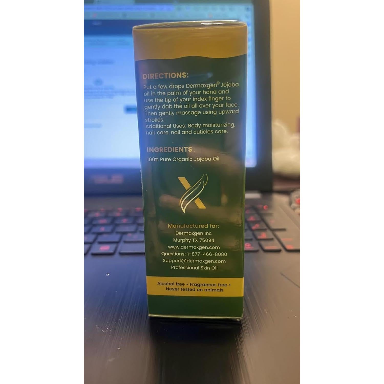 Aceite de Jojoba Orgánico 100% Naturals+SkinScience 59 ml