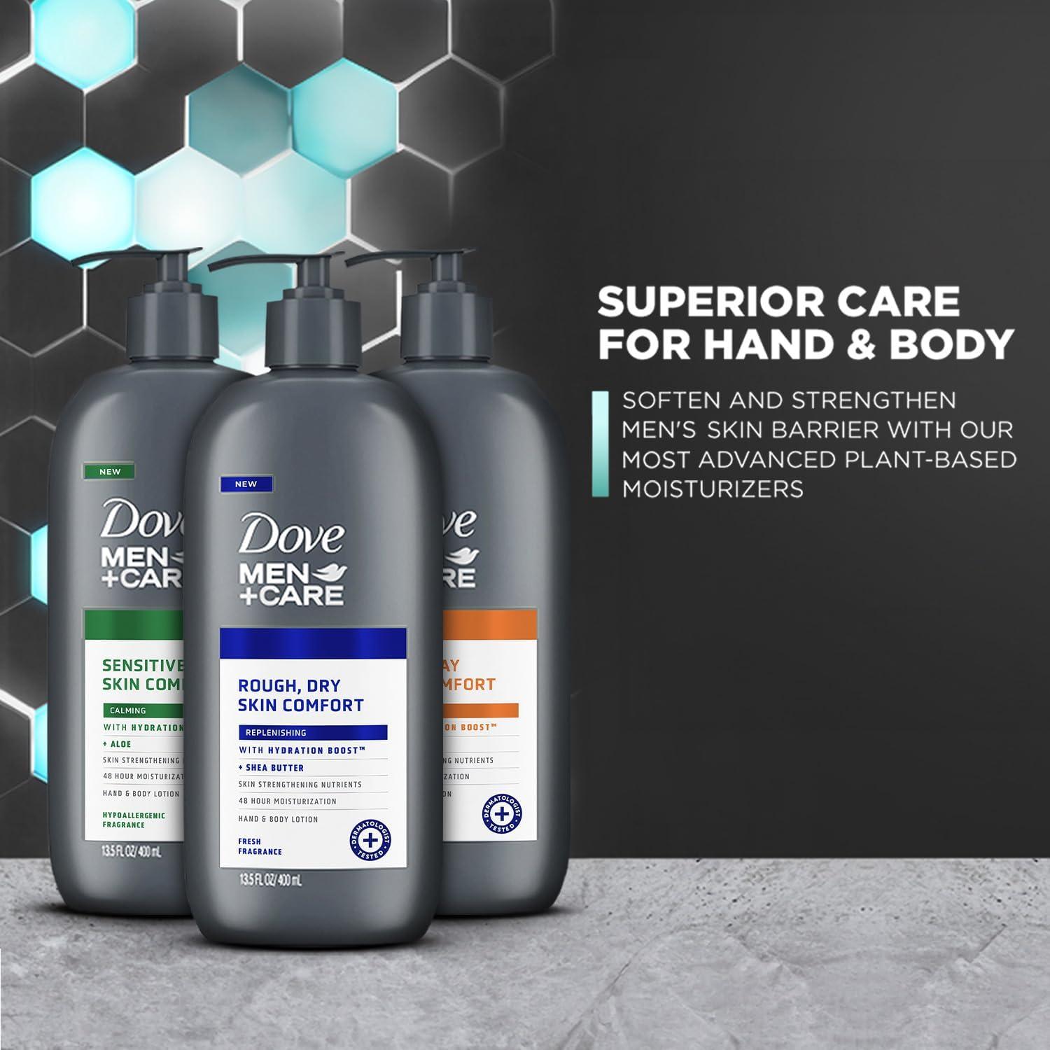 Loción Hidratante Dove Men+Care - 3 Piezas 400ml - Piel Seca