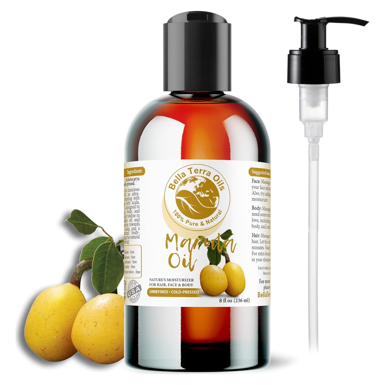 Aceite de Marula Bella Terra 236.6 ml - Piel Radiante y Suave