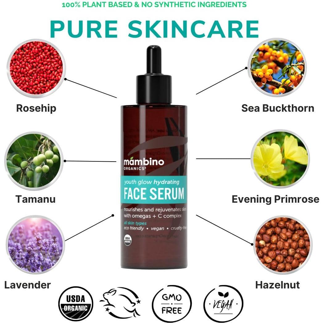 Suero Hidratante Facial Mambino Organics 3x29.57ml - Orgánico