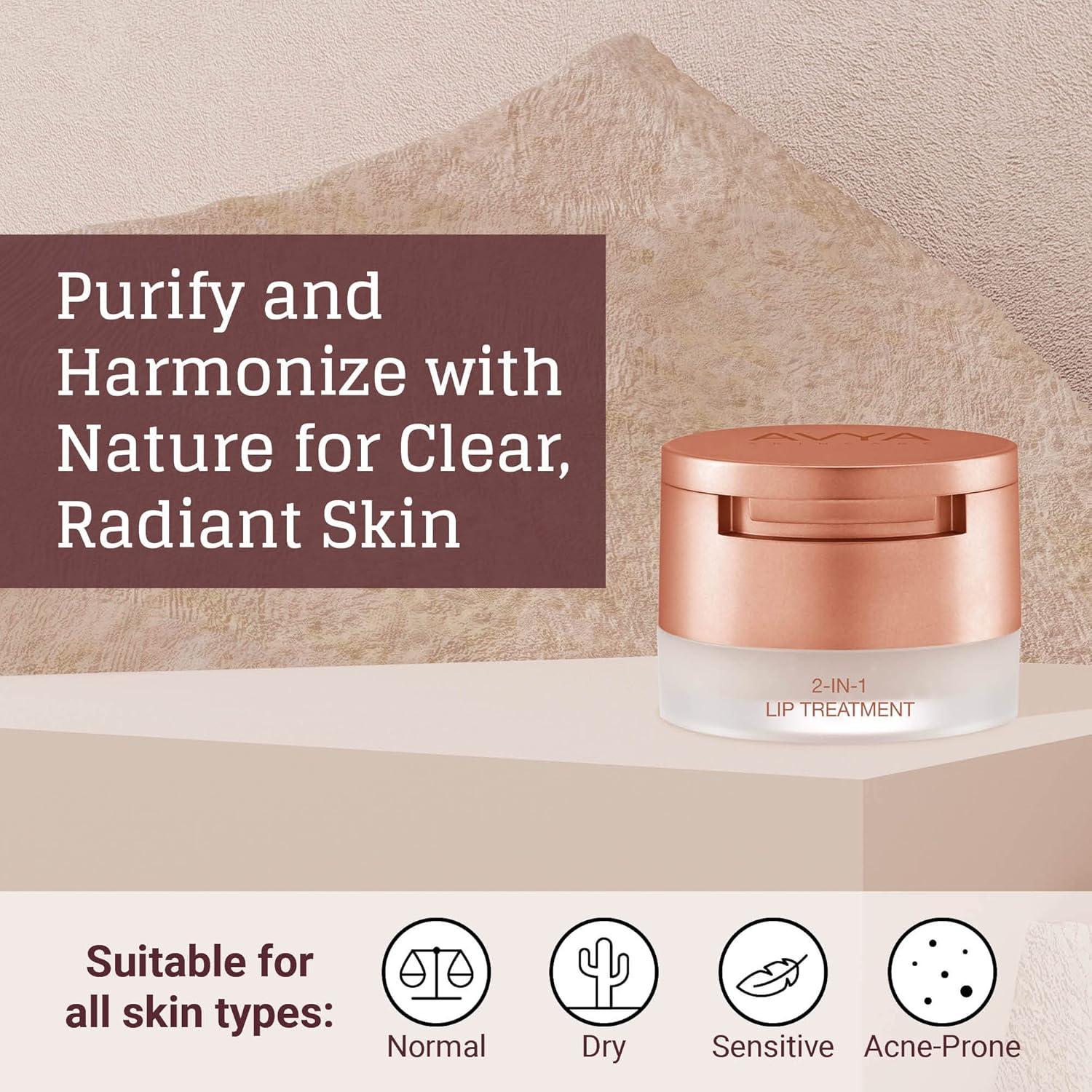 Avya Tratamiento de Labios 2 en 1 Exfoliante y Bálsamo 1.98g