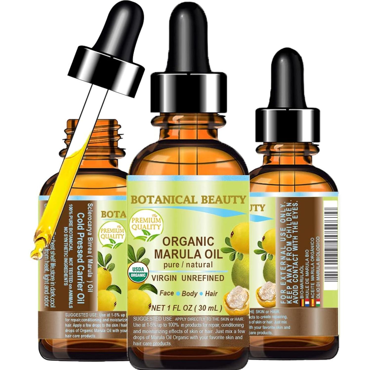 Aceite de Marula Orgánico 30 ml - Hidratante Facial y Capilar