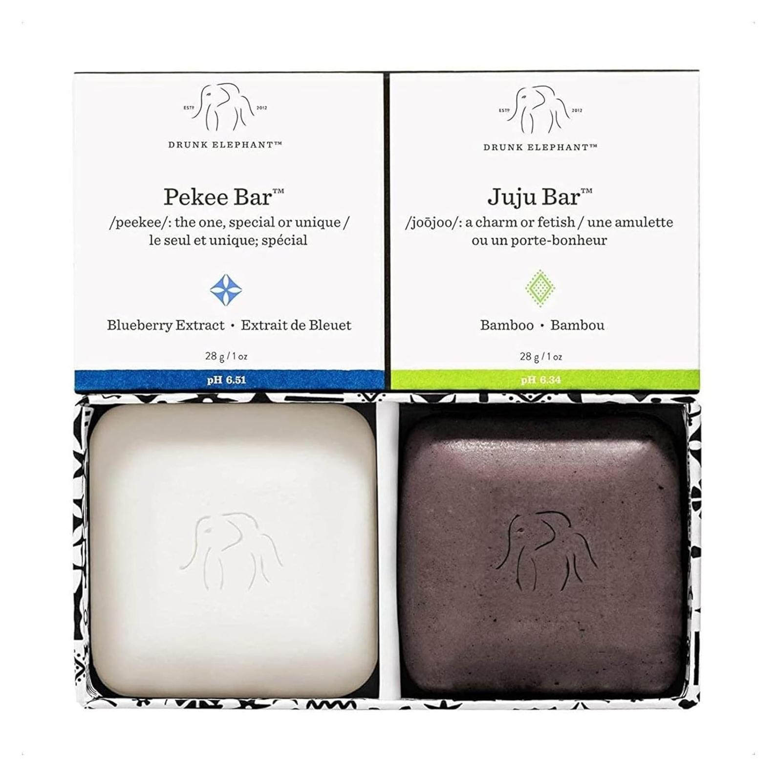 Jabón de Barra Drunk Elephant Baby Juju y Pekee - Estuche Viaje 2x28g