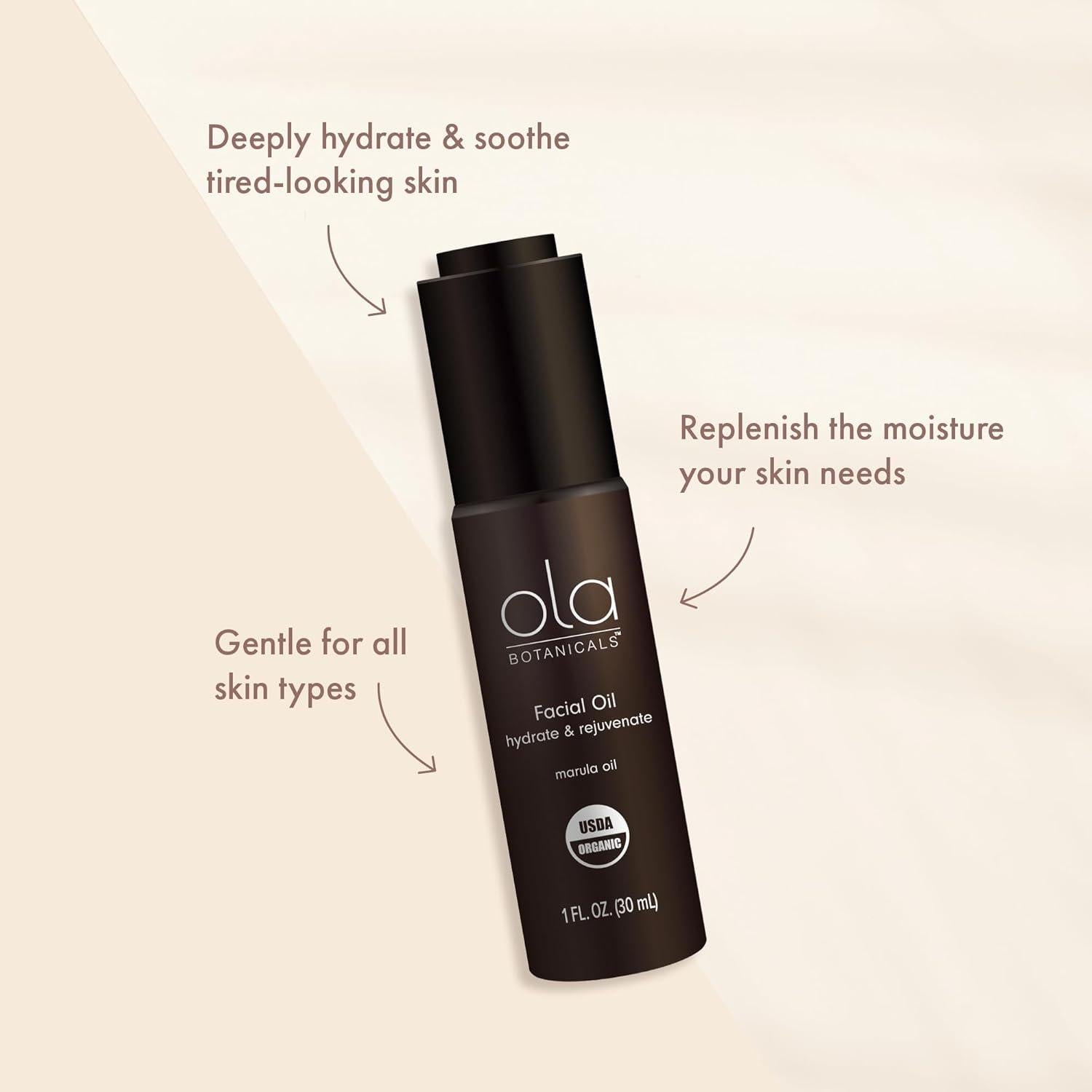 Aceite Facial Orgánico Ola Botanicals 30 ml - Marula Hidratante