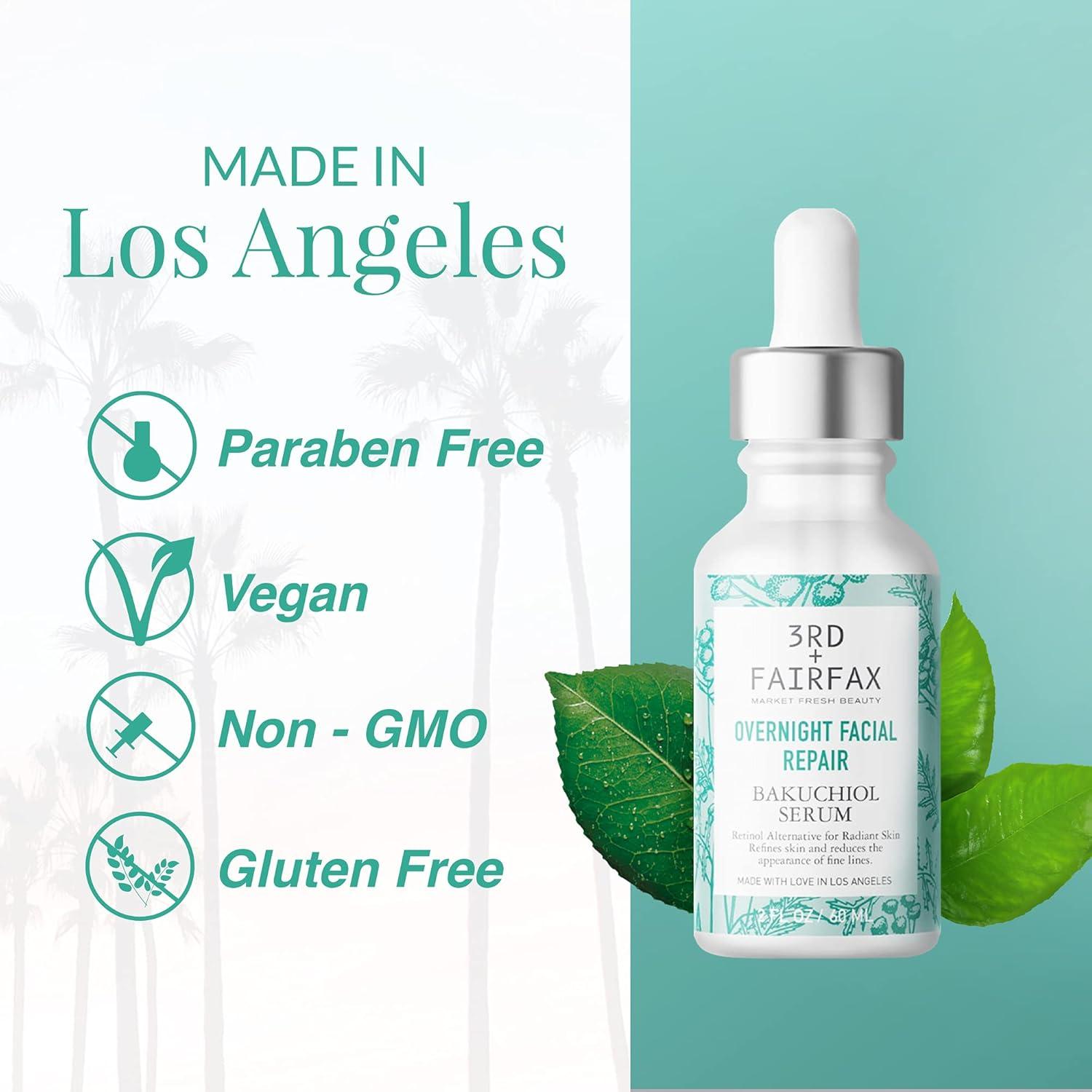 Suero Facial Nocturno Bakuchiol 3rd + Fairfax 60 ml