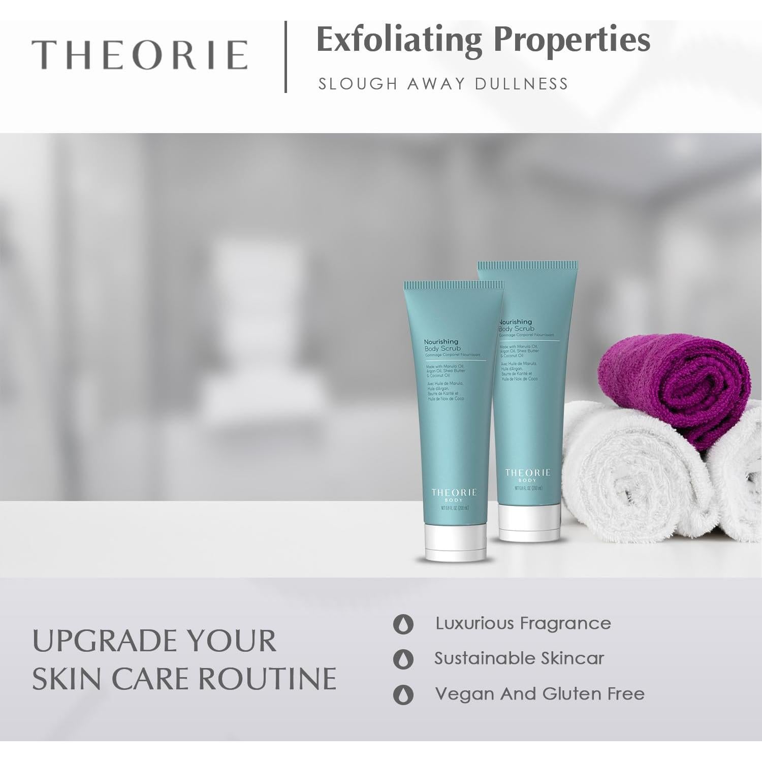Exfoliante Corporal Theorie 200ml - Marula, Argán, Coco, Karité