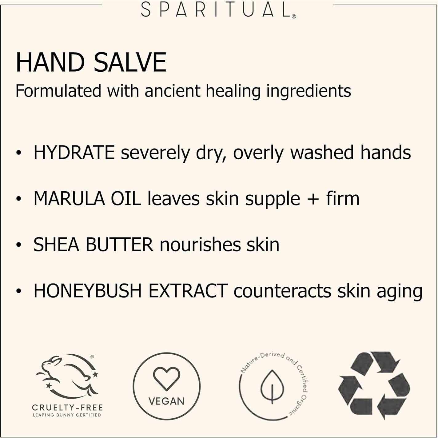 SpaRitual Salve Vegano para Manos Cítricos y Cardamomo 44ml
