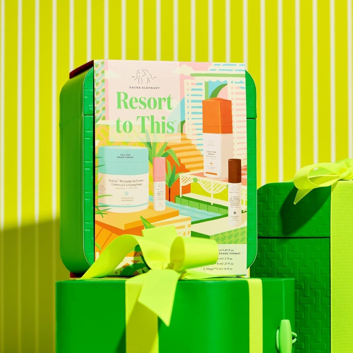 Kit de Cuidado Facial Drunk Elephant - Crema Protini 50ml, C-Firma 15ml, D-Bronzi 8ml, C-Tango 5ml