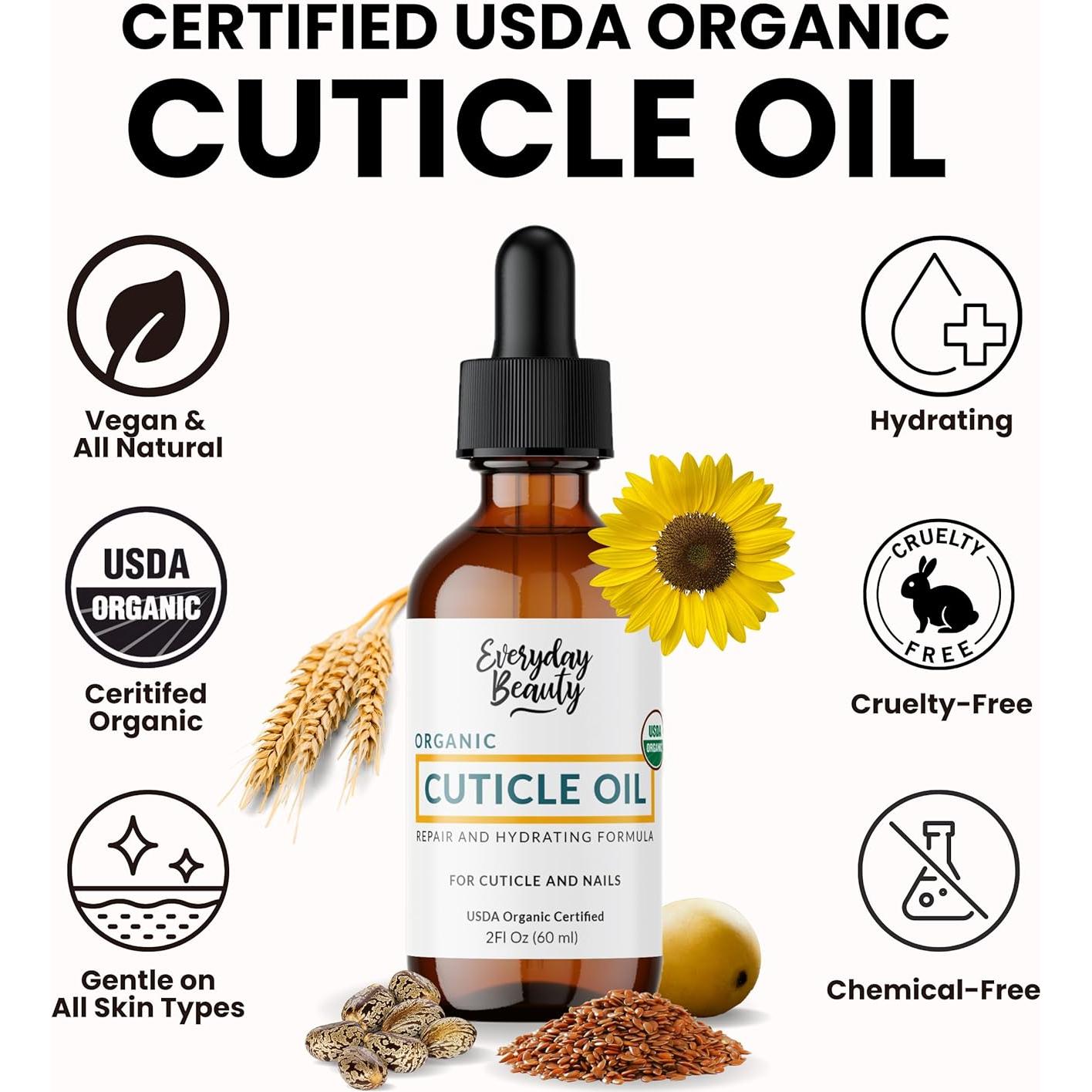 Aceite Orgánico para Cutículas y Uñas Belleza Cotidiana 59 ml