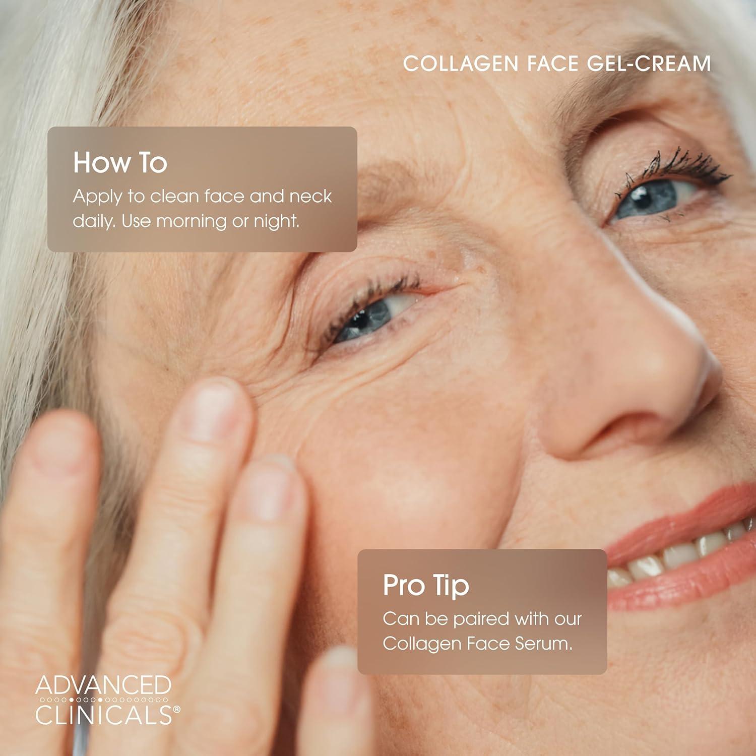 Gel-Crema Facial Hidratante Advanced Clinicals 59 ml Colágeno