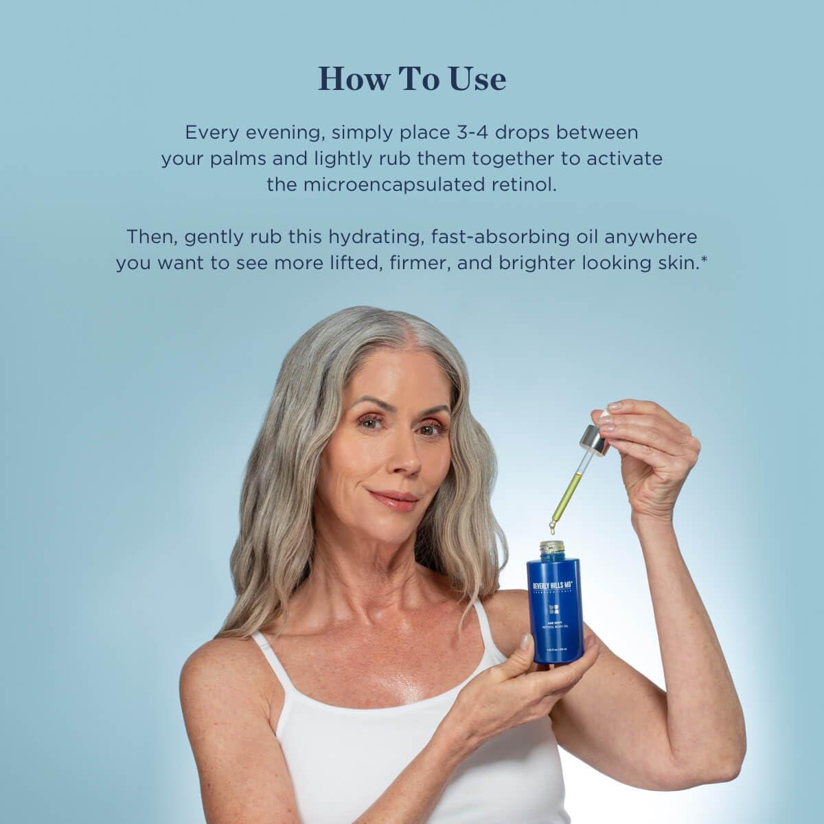 Aceite Corporal Antienvejecimiento Beverly Hills MD 289g