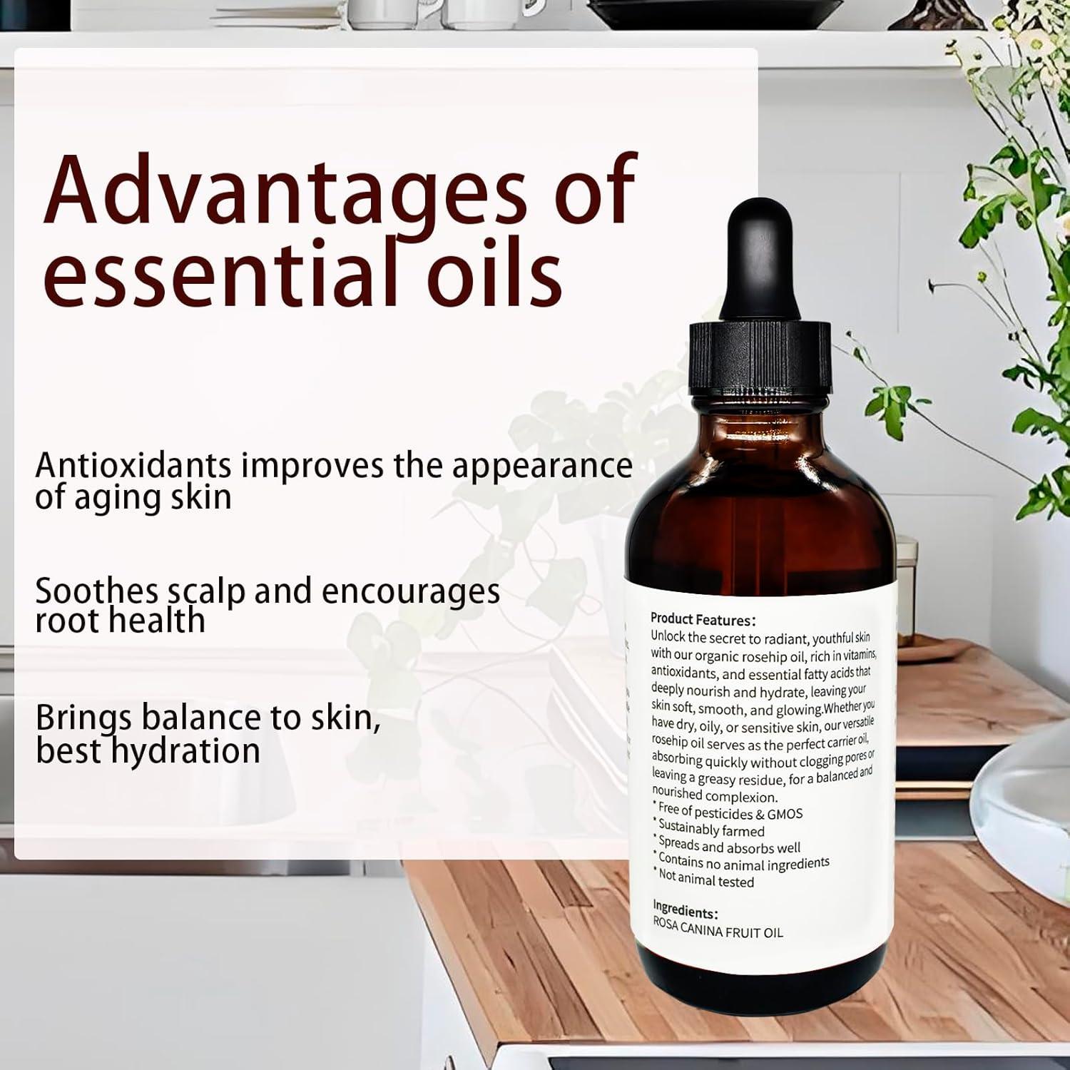 Aceite de Semilla de Rosa Mosqueta Orgánico 120ml - Antienvejecimiento