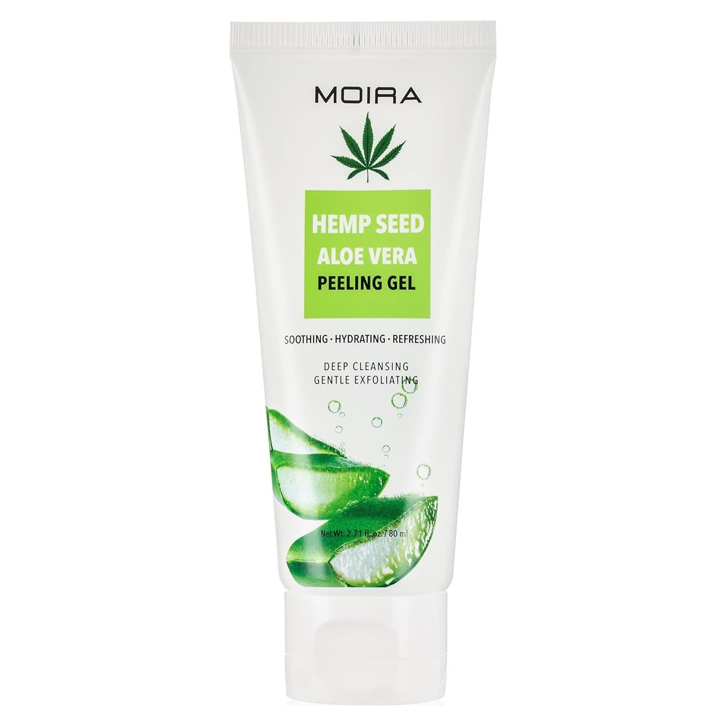 Gel Exfoliante MOIRA Semilla de Cáñamo y Aloe Vera 190g