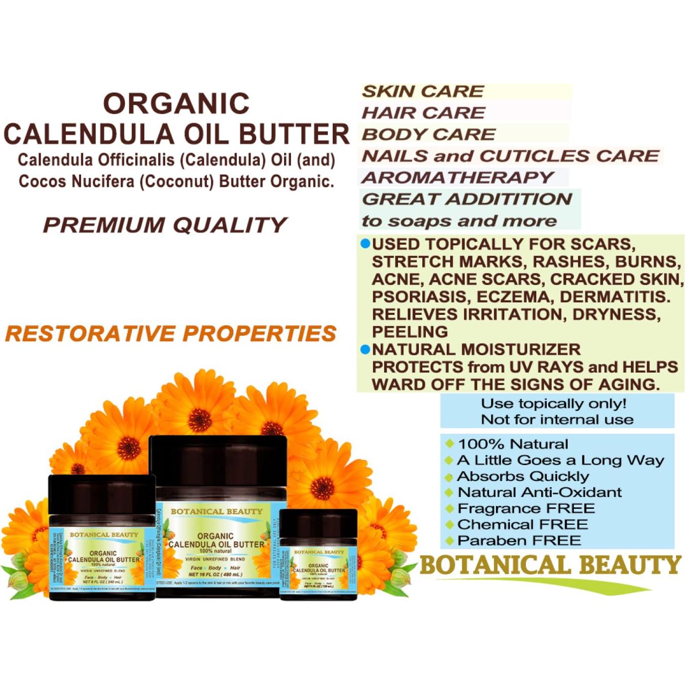 Mantequilla de Aceite de Caléndula 120 ml Botanical Beauty