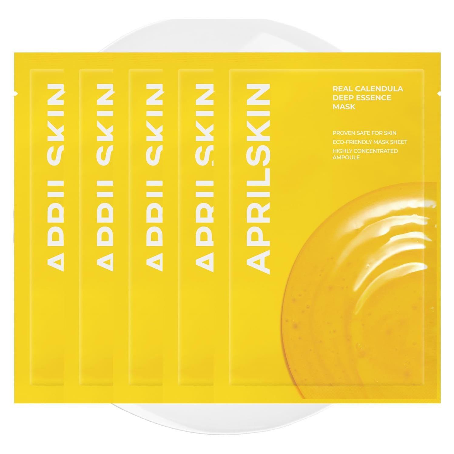 Máscara de hoja hidratante APRILSKIN caléndula 5 unidades