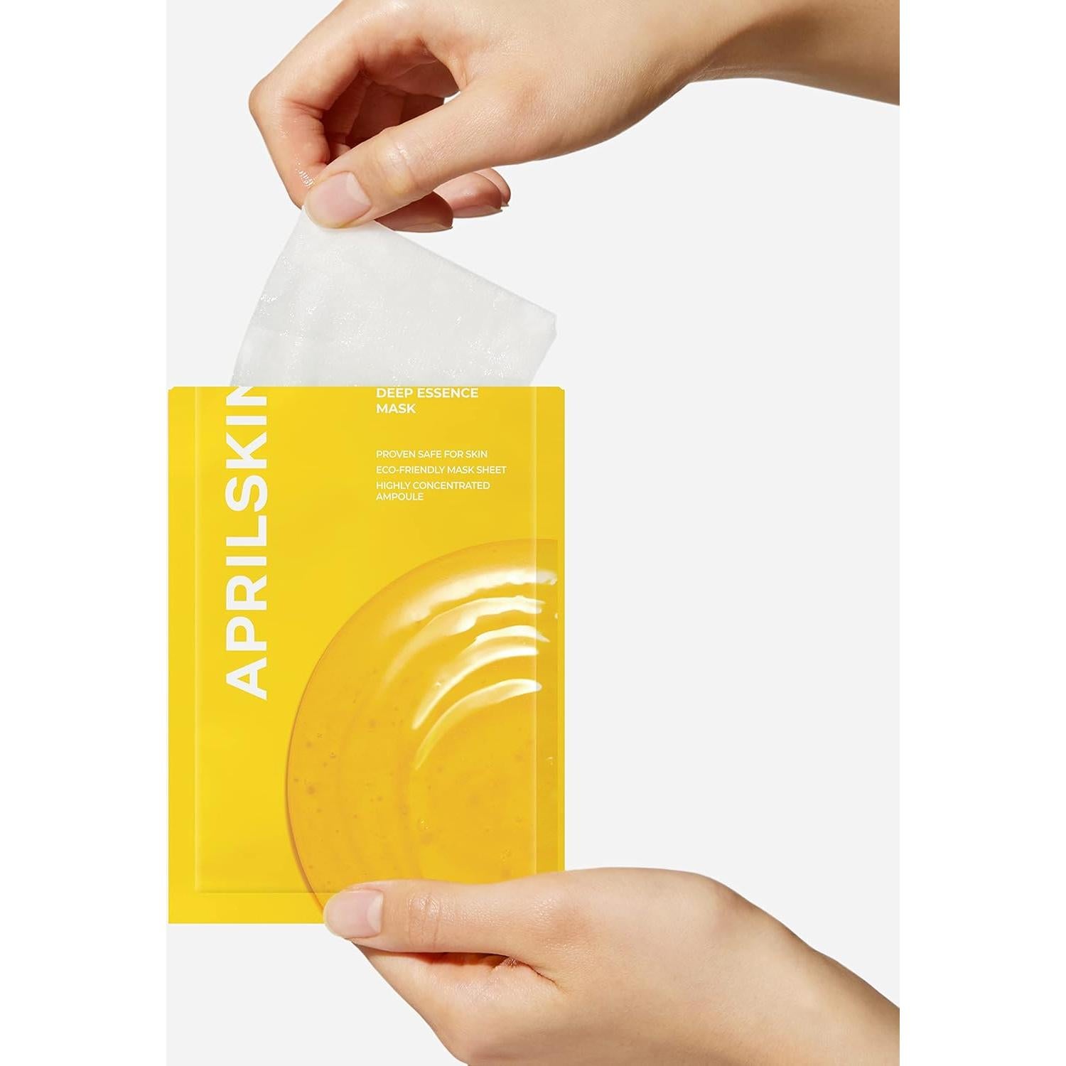 Máscara de hoja hidratante APRILSKIN caléndula 5 unidades