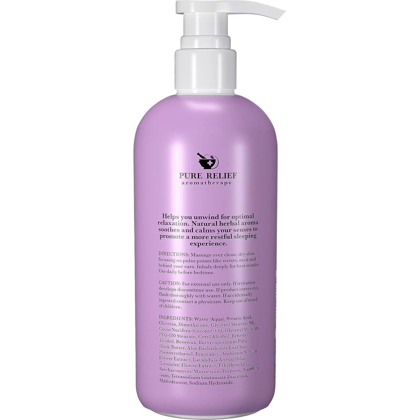 Loción Corporal Pure Relief de Lavanda 453 g - Crema Hidratante