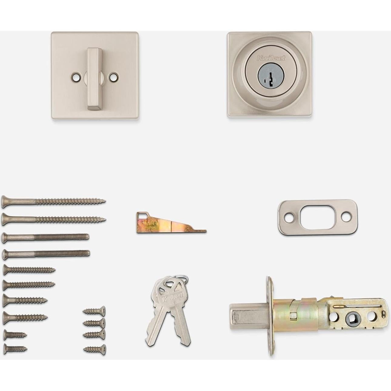 Cerradura Kwikset 660 Cuadrada con Llave y SmartKey