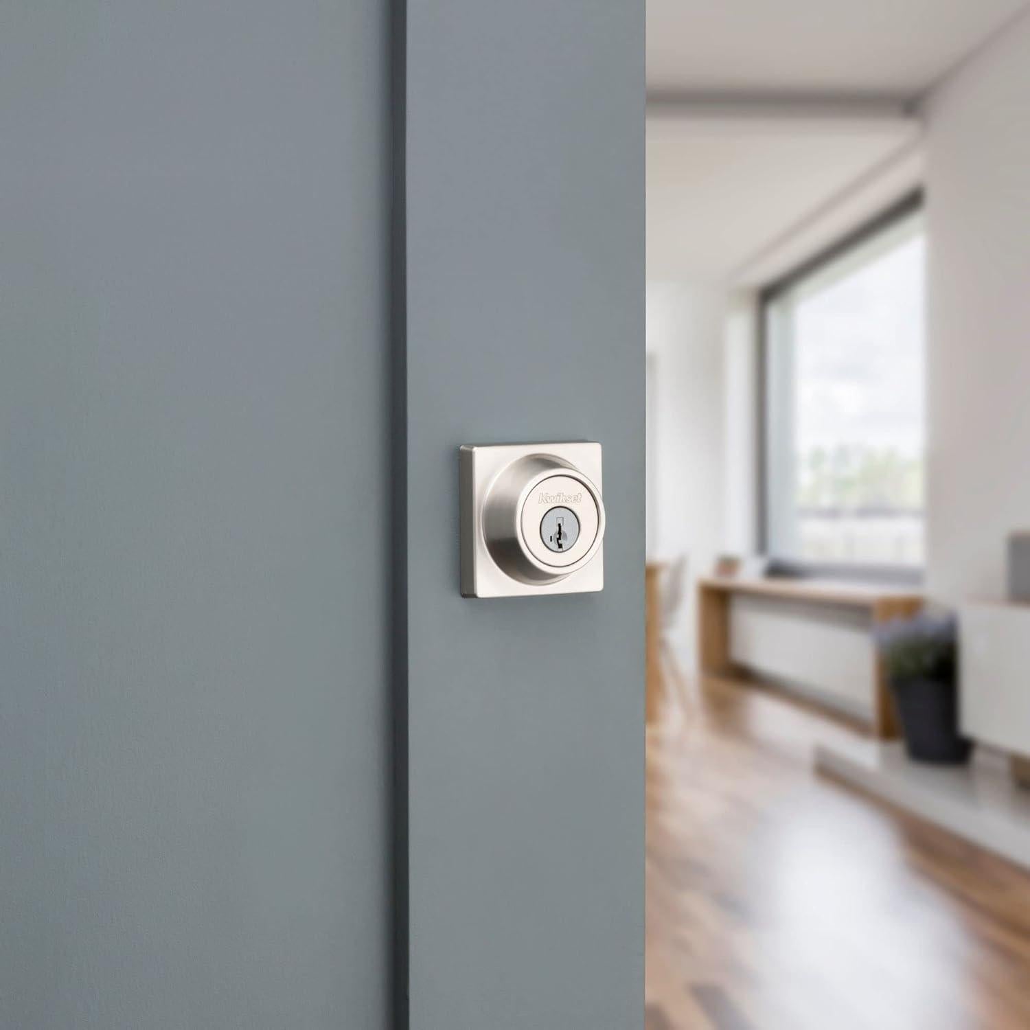 Cerradura Kwikset 660 Cuadrada con Llave y SmartKey