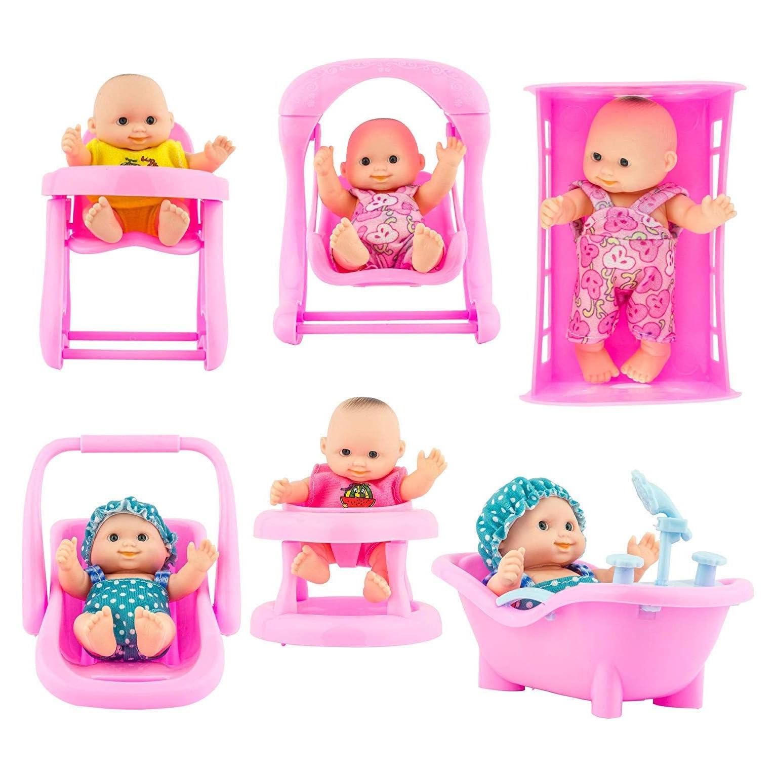 Set de Muñecas de Juguete PowerTRC 6 Piezas con Accesorios